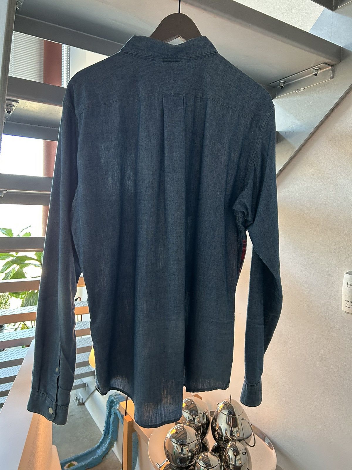 Nanamica Patchwork wind shirt Size US XL / EU 56 / 4 - 2 Thumbnail