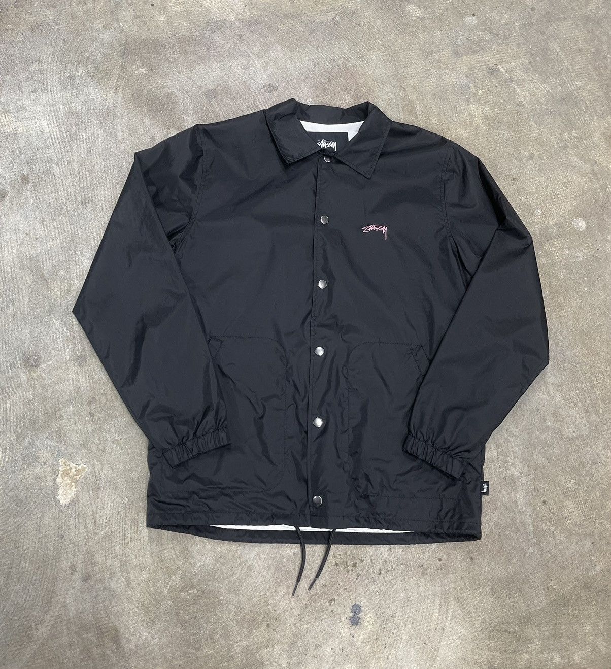 Streetwear × Stussy Stussy Cruize Coach Jacket Small Black Streetwear × Stussy Stussy Cruize Coach Jacket Small Black