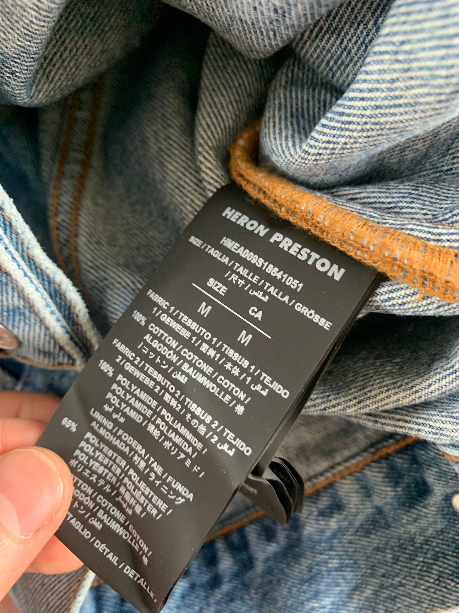 Heron Preston Denim Jacket in Blue Size US M / EU 48-50 / 2 - 14 Thumbnail