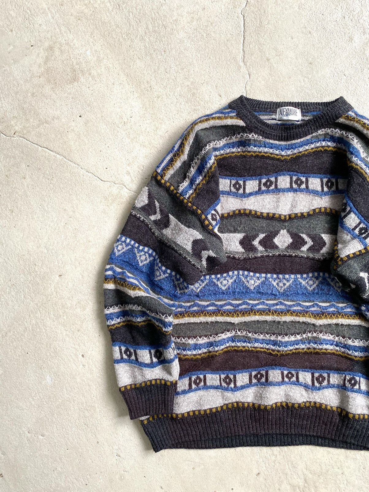 Japanese Brand 90’s Vintage Coogi Style Sweater Japanese Archive Hype Size US XL / EU 56 / 4 - 2 Thumbnail