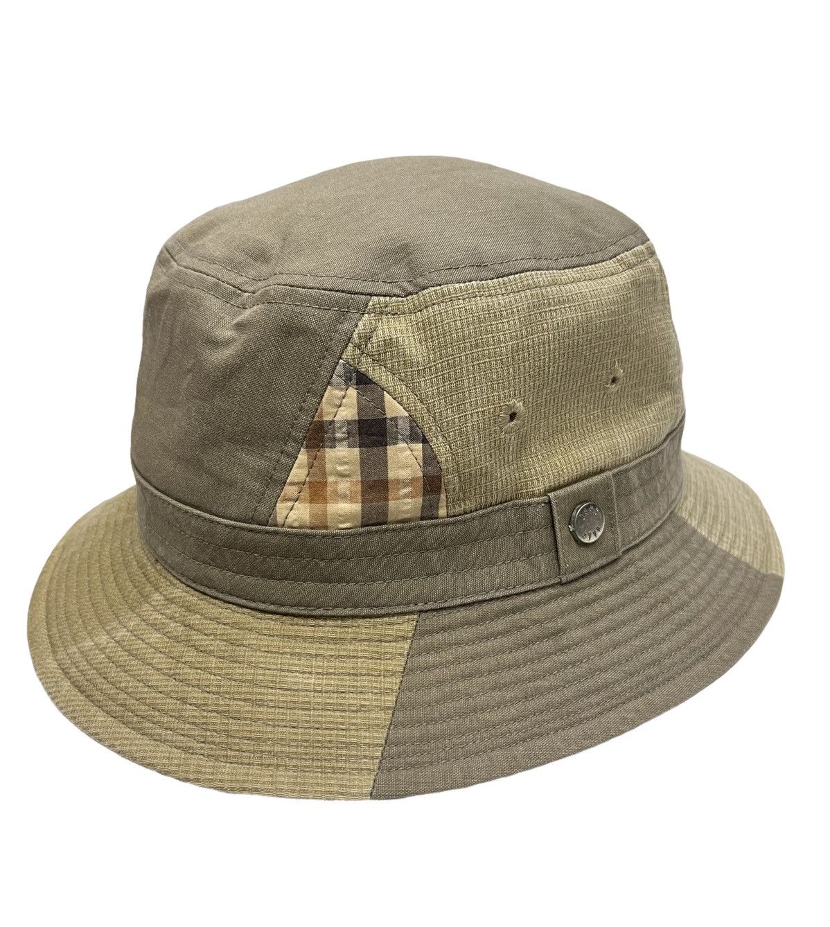 DAKS VTG Y2K DAKS LONDON Symetrical Patchwork Bucket Hat Size ONE SIZE - 5 Thumbnail