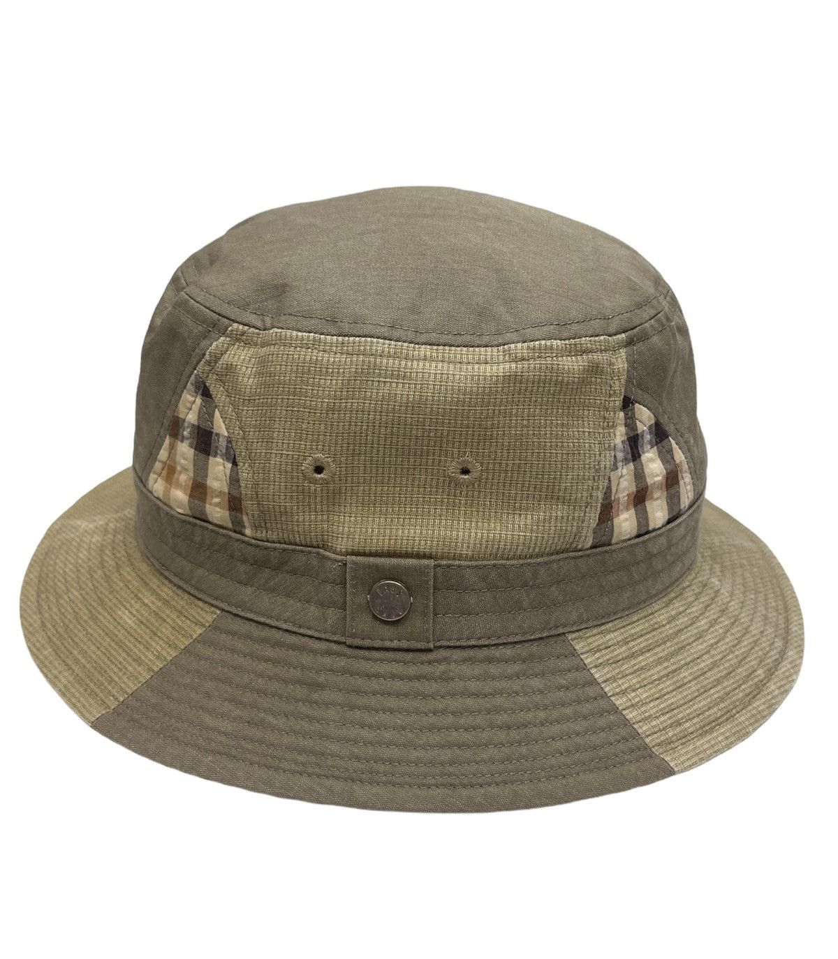 DAKS VTG Y2K DAKS LONDON Symetrical Patchwork Bucket Hat Size ONE SIZE - 7 Thumbnail