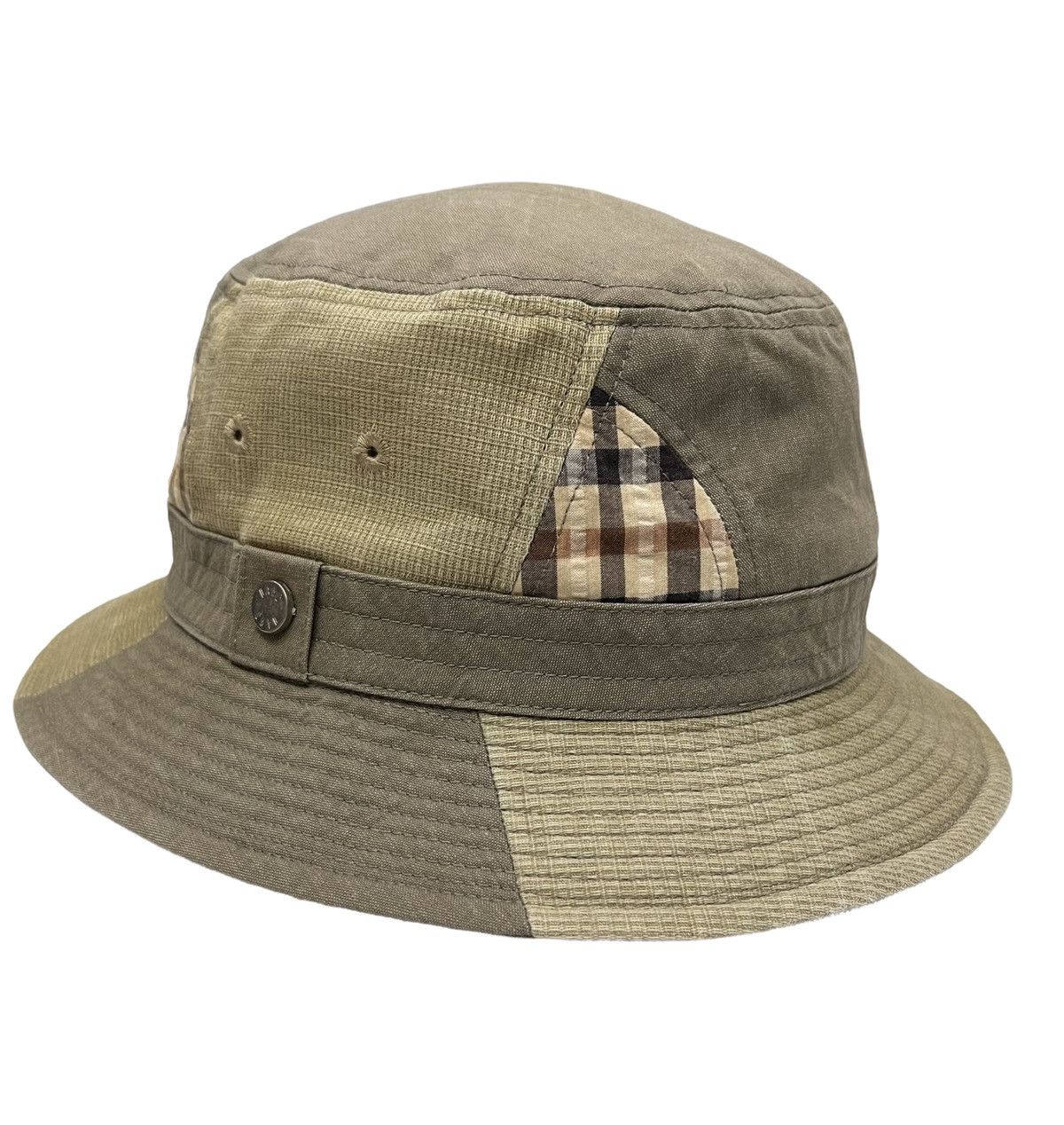 DAKS VTG Y2K DAKS LONDON Symetrical Patchwork Bucket Hat Size ONE SIZE - 6 Thumbnail