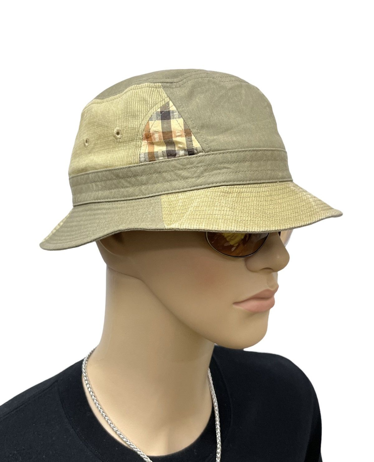 DAKS VTG Y2K DAKS LONDON Symetrical Patchwork Bucket Hat Size ONE SIZE - 2 Thumbnail