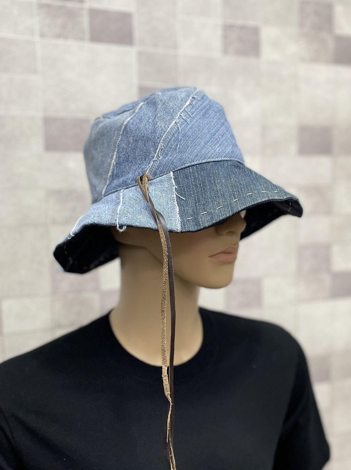 Japanese Brand Japanese Brand PUNAH Patchwork Denim Bucket Kapital Style! Size ONE SIZE - 3 Thumbnail