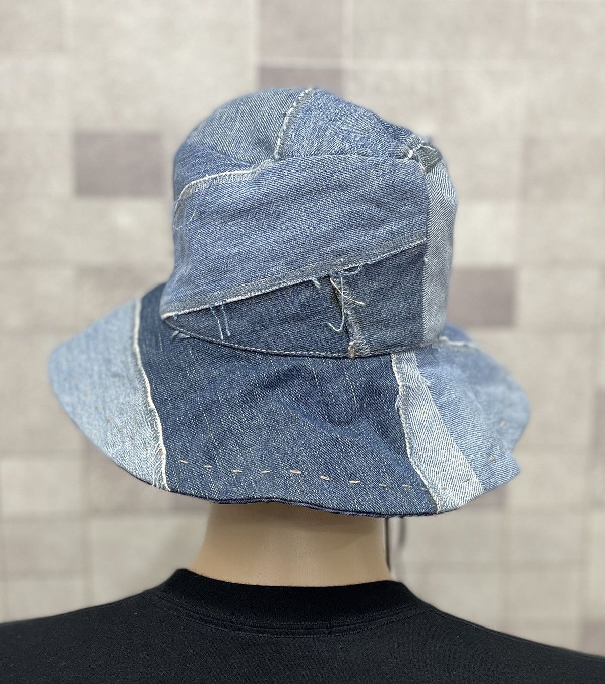 Japanese Brand Japanese Brand PUNAH Patchwork Denim Bucket Kapital Style! Size ONE SIZE - 7 Thumbnail