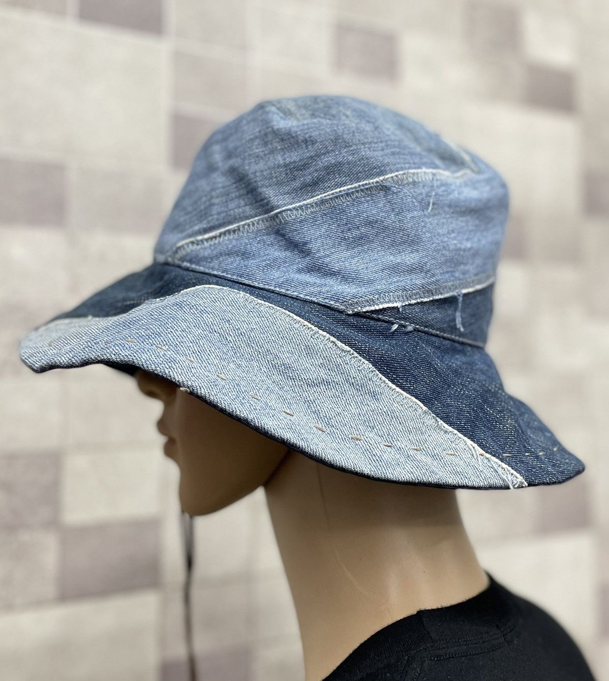 Japanese Brand Japanese Brand PUNAH Patchwork Denim Bucket Kapital Style! Size ONE SIZE - 5 Thumbnail