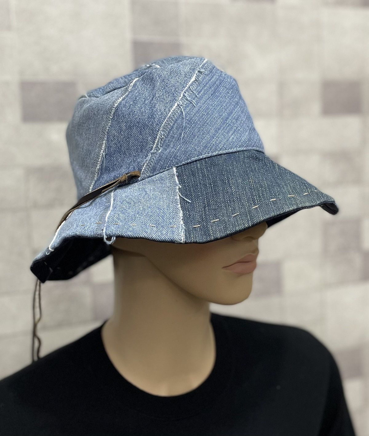 Japanese Brand Japanese Brand PUNAH Patchwork Denim Bucket Kapital Style! Size ONE SIZE - 2 Thumbnail