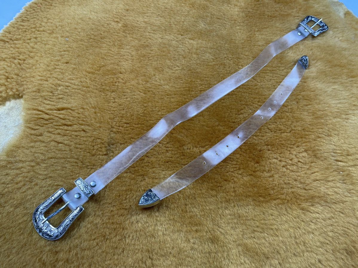 Japanese Brand two buckle transparent belt Size 30 - 3 Thumbnail