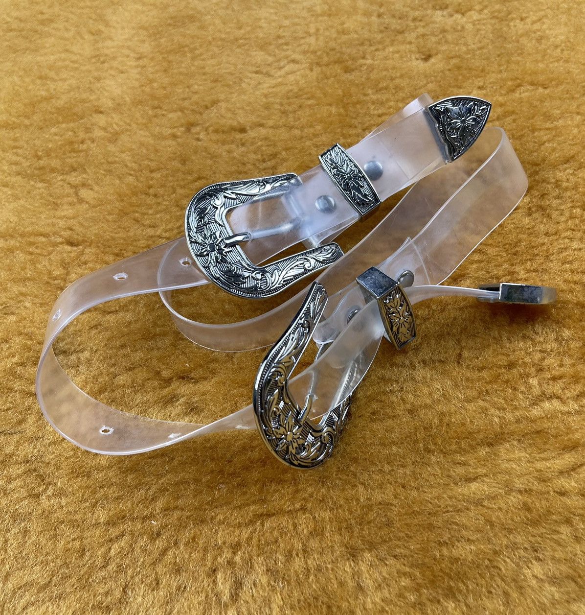 Japanese Brand two buckle transparent belt Size 30 - 1 Thumbnail