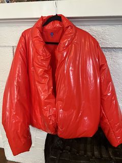 Yeezy GAP Round Jacket Red Puffer Kanye West Size M In Hand