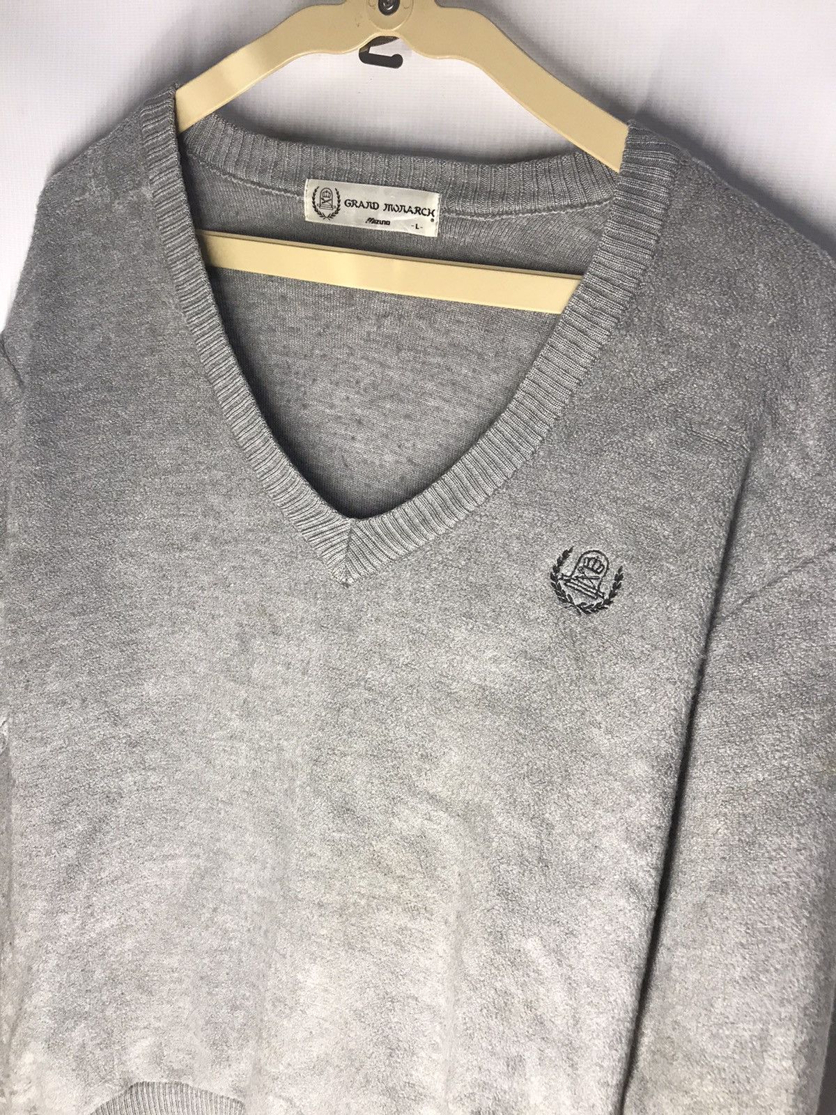Japanese Brand × Mizuno Vintage grand monarch mizuno vneck sweatshirt Size US L / EU 52-54 / 3 - 3 Thumbnail
