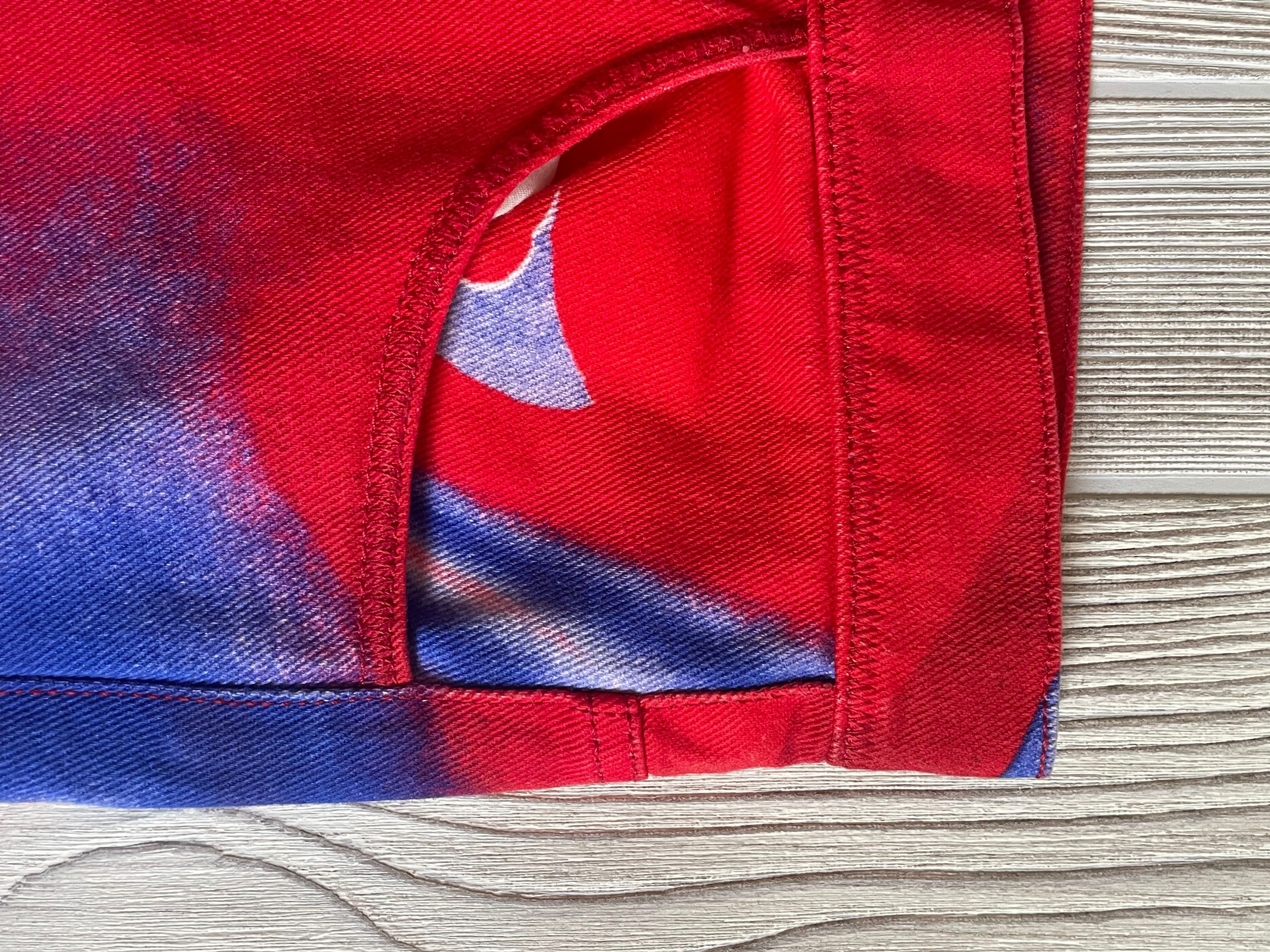 ERL Red & Blue Graphic Jeans Size US 30 / EU 46 - 3 Thumbnail