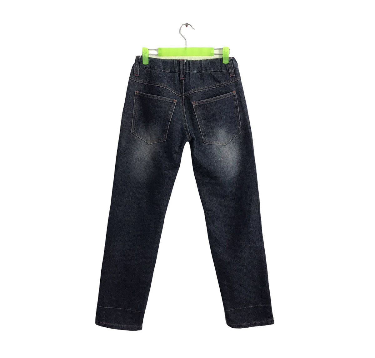 Japanese Brand × Vintage Bat-su Studio Distressed Denim Jeans Checked Inner Design Size US 26 / EU 42 - 2 Thumbnail