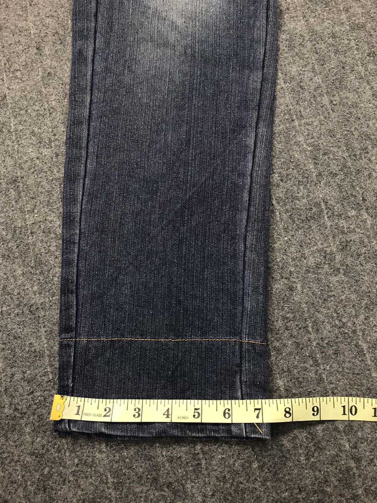 Japanese Brand × Vintage Bat-su Studio Distressed Denim Jeans Checked Inner Design Size US 26 / EU 42 - 15 Thumbnail