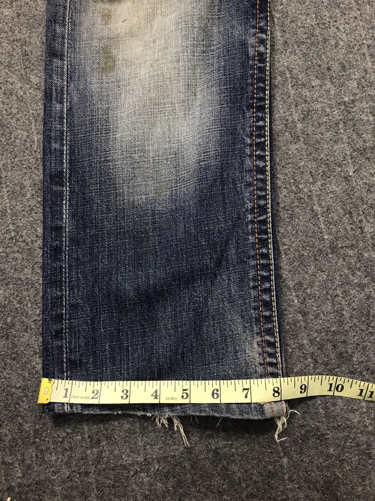 Japanese Brand Back Number Distressed Denim Jeans Buckle Size Waist 30 Size US 30 / EU 46 - 15 Thumbnail