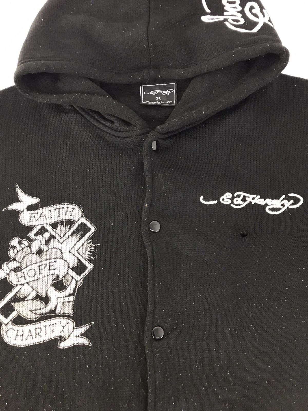 Christian Audigier × Ed Hardy Vintage Don Ed Hardy Design Hoodies Sweatshirt Skull Logo Size US XL / EU 56 / 4 - 3 Thumbnail