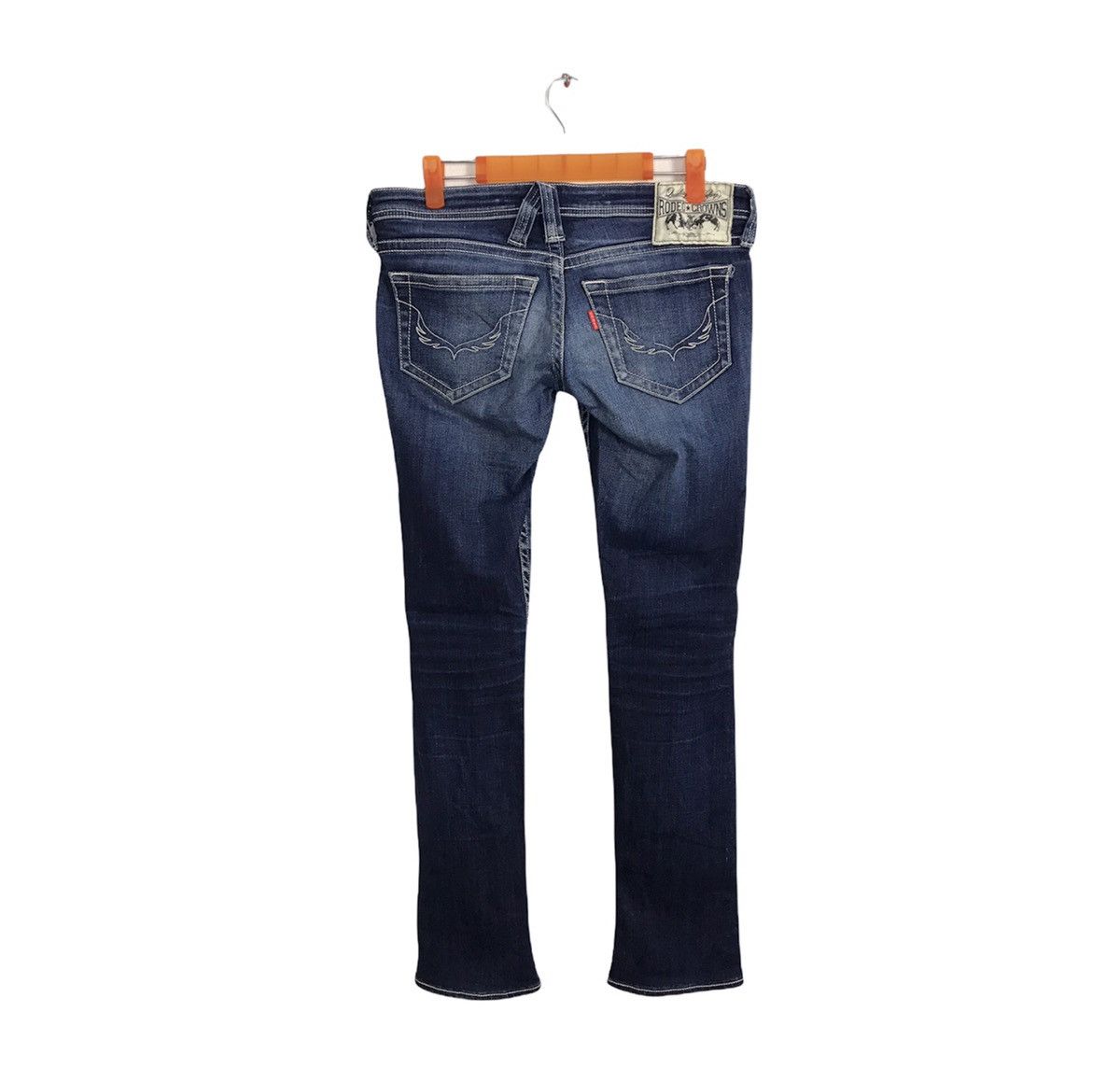 Japanese Brand × Vintage Rodeo Crown Distressed Denim Jeans Indigo Slim Fit Cut Size US 30 / EU 46 - 2 Thumbnail