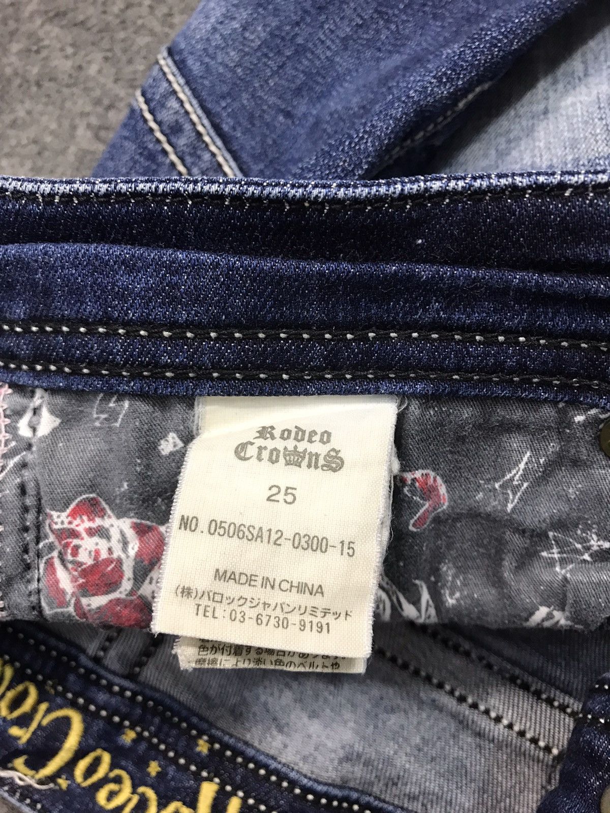 Japanese Brand × Vintage Rodeo Crown Distressed Denim Jeans Indigo Slim Fit Cut Size US 30 / EU 46 - 5 Thumbnail