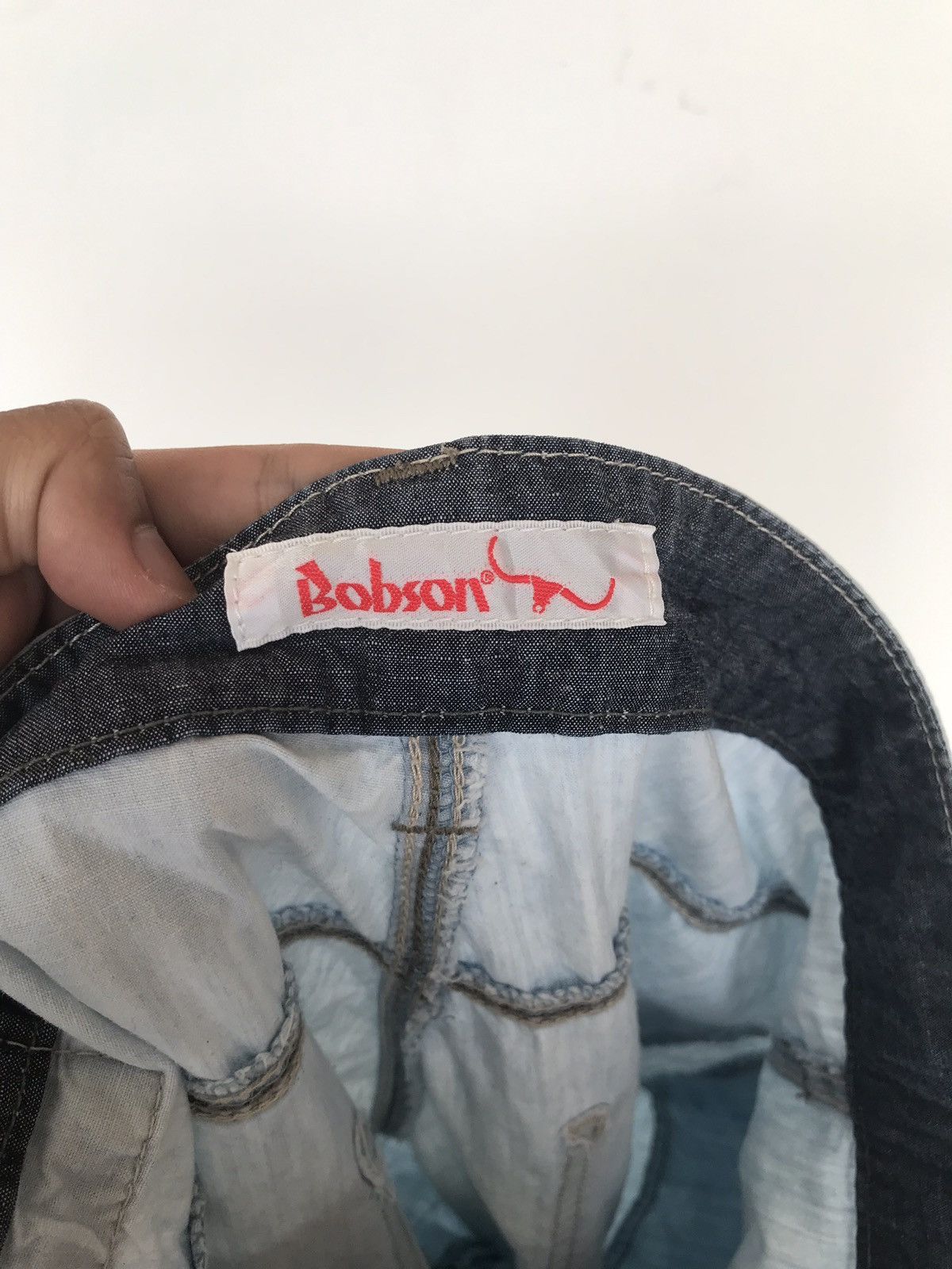 Japanese Brand Vintage Bobson Baker Pants Denim Jeans light wash Size US 31 - 7 Thumbnail