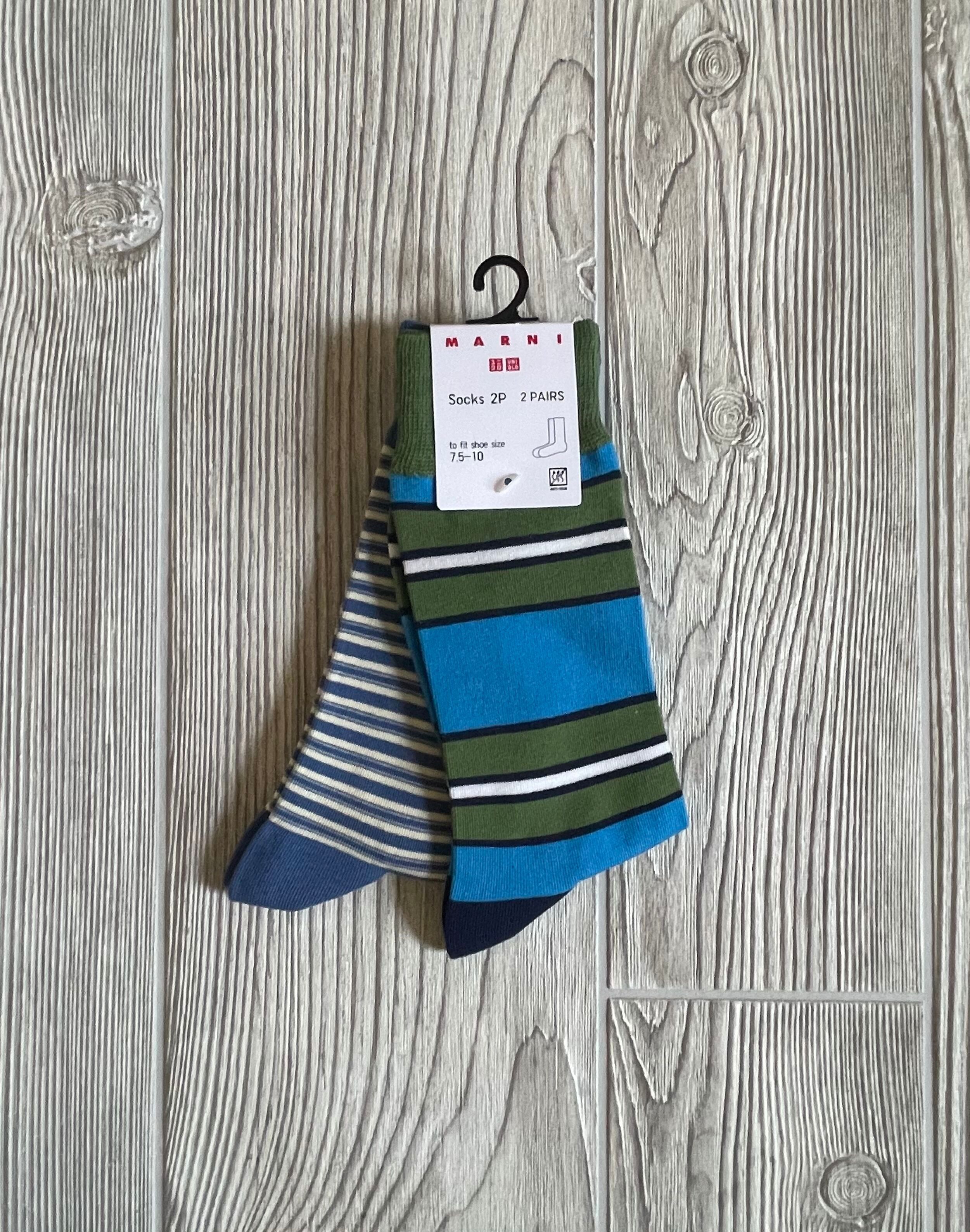 Marni × Uniqlo Striped Socks 2P Size ONE SIZE - 1 Thumbnail