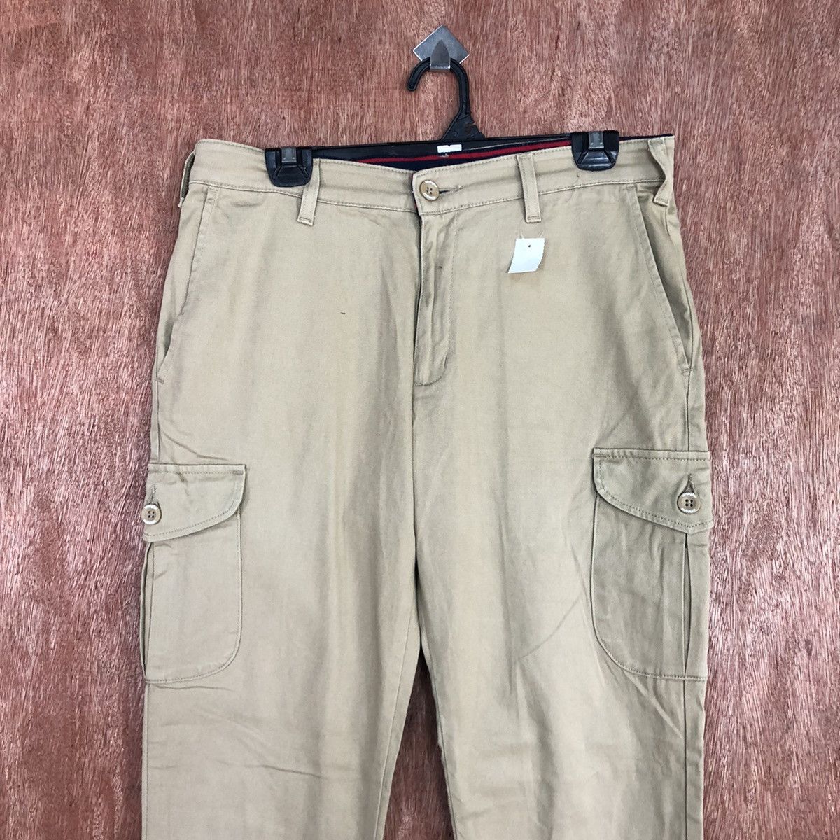 Japanese Brand D Wrangler Brown Multipocket Cargo Pants #2115 Size US 31 - 2 Thumbnail