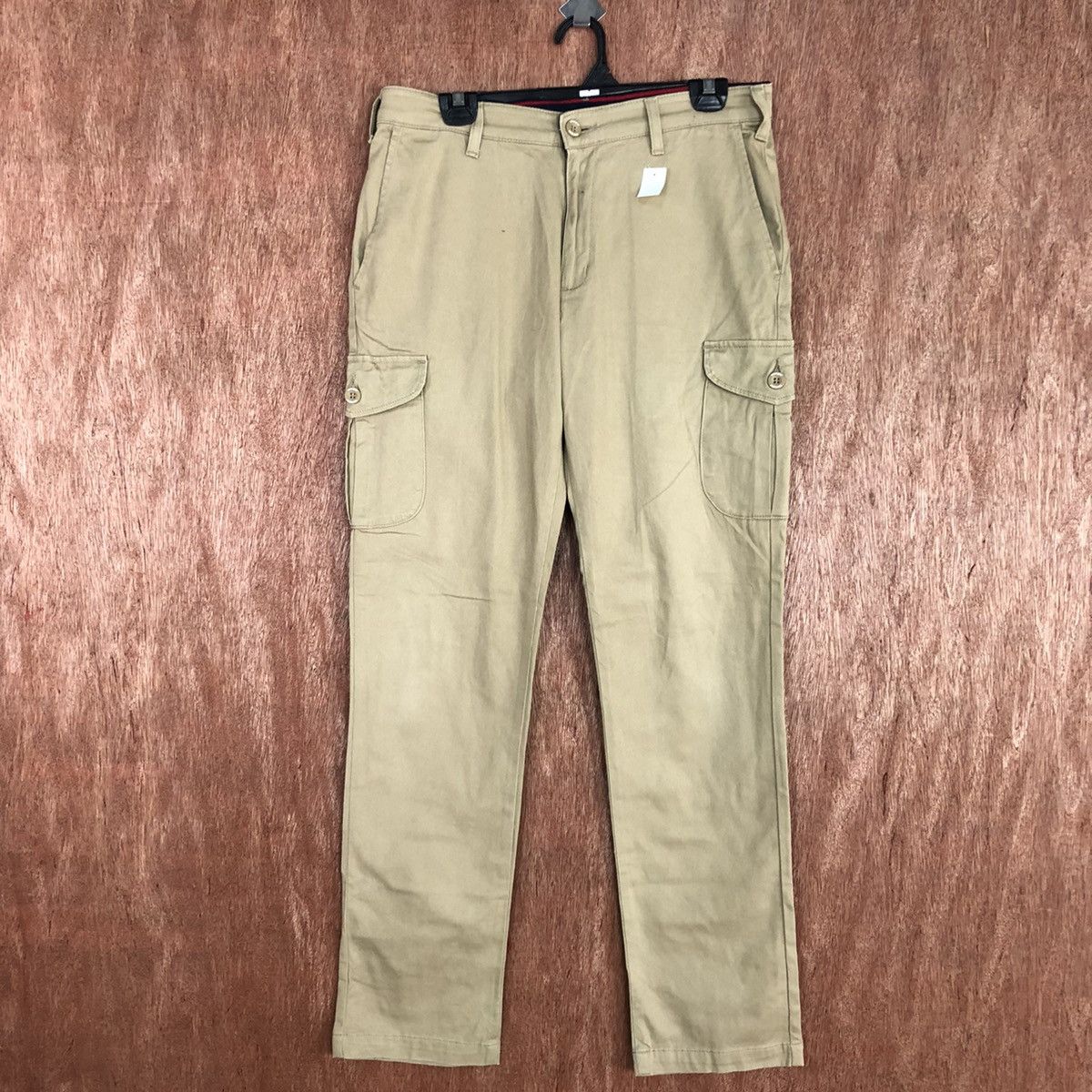 Japanese Brand D Wrangler Brown Multipocket Cargo Pants #2115 Size US 31 - 1 Thumbnail