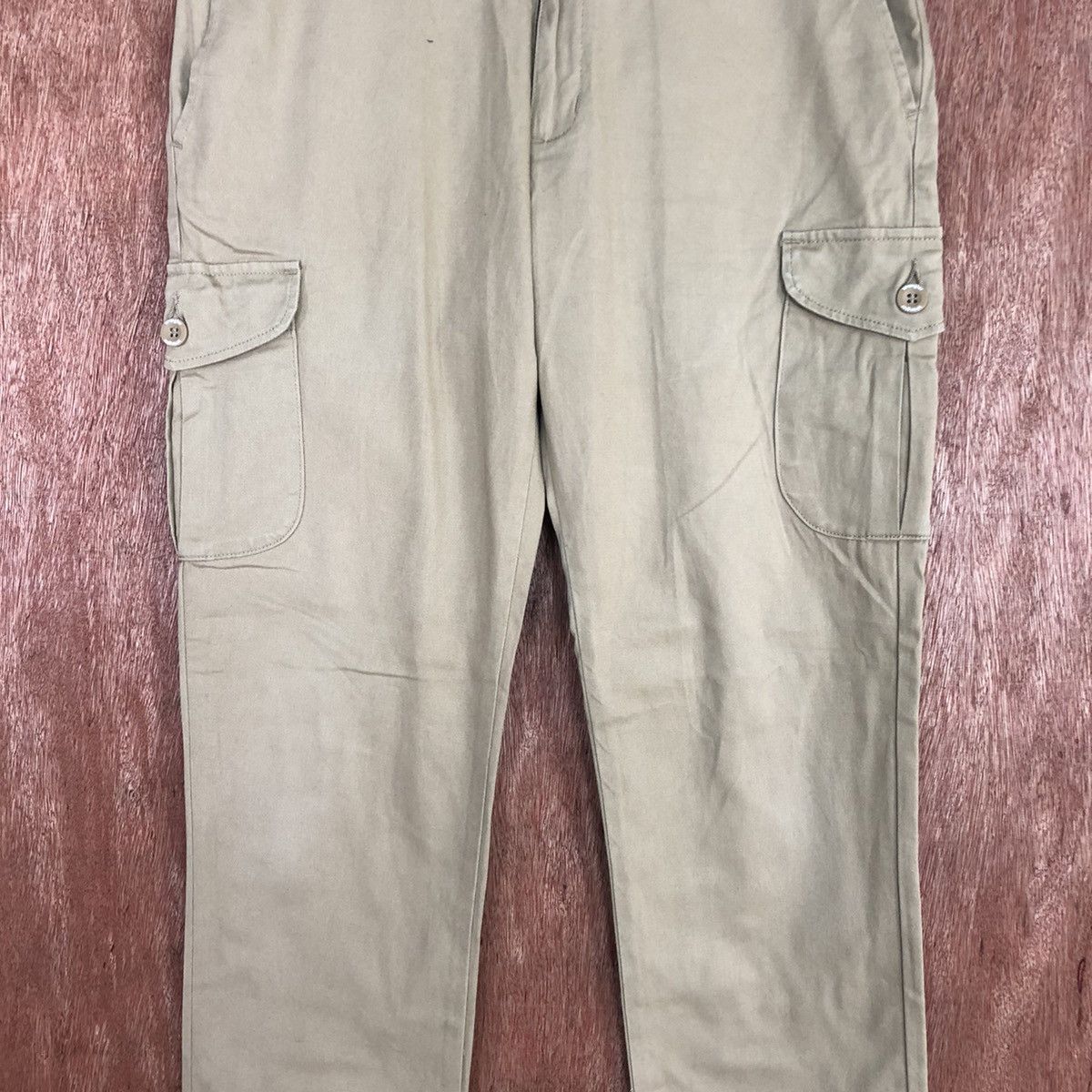 Japanese Brand D Wrangler Brown Multipocket Cargo Pants #2115 Size US 31 - 4 Thumbnail