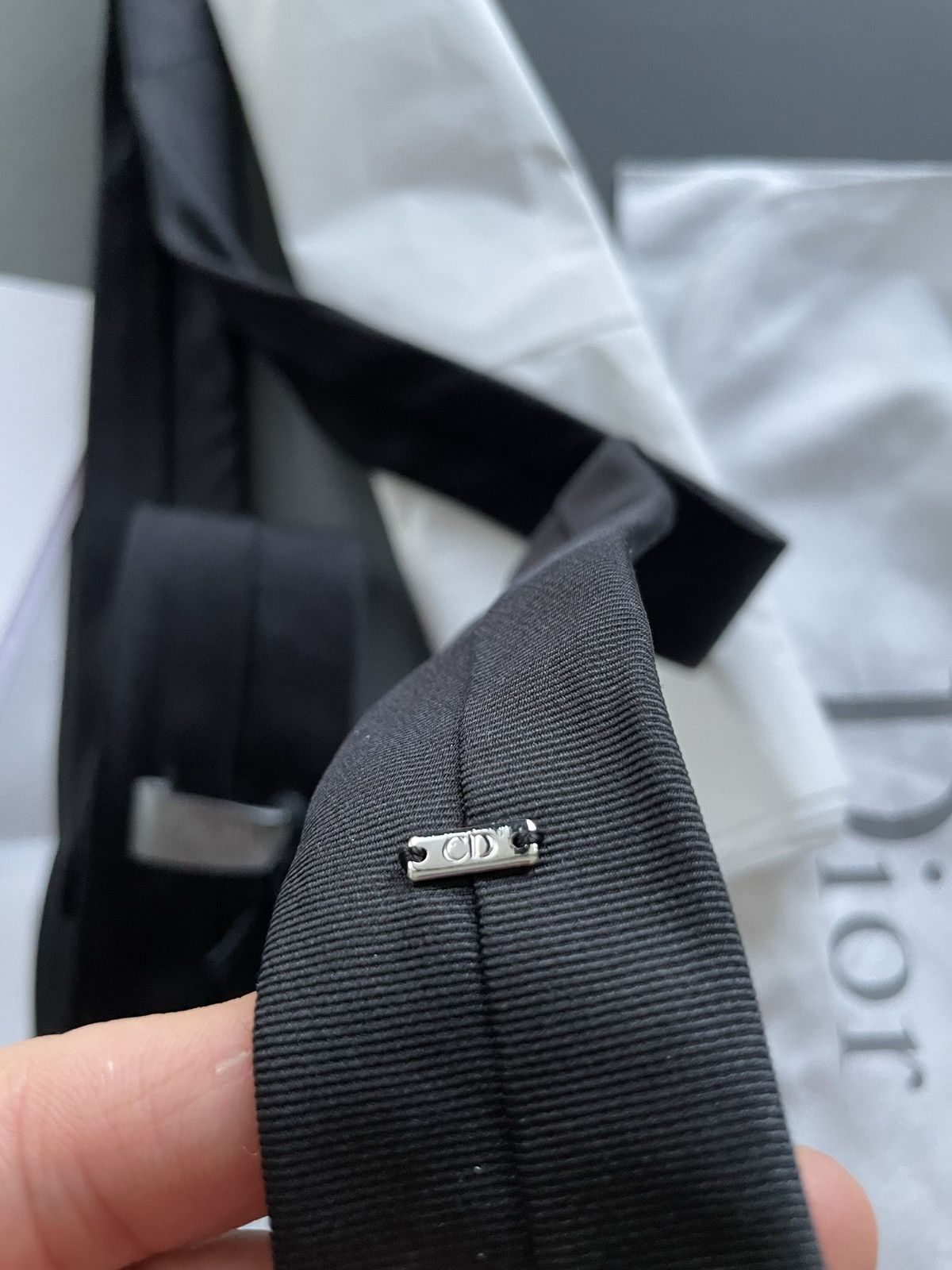 Dior Sold Runway LimitedEdition Dior x Judy Blame Silk Logo Tie Size ONE SIZE - 15 Thumbnail