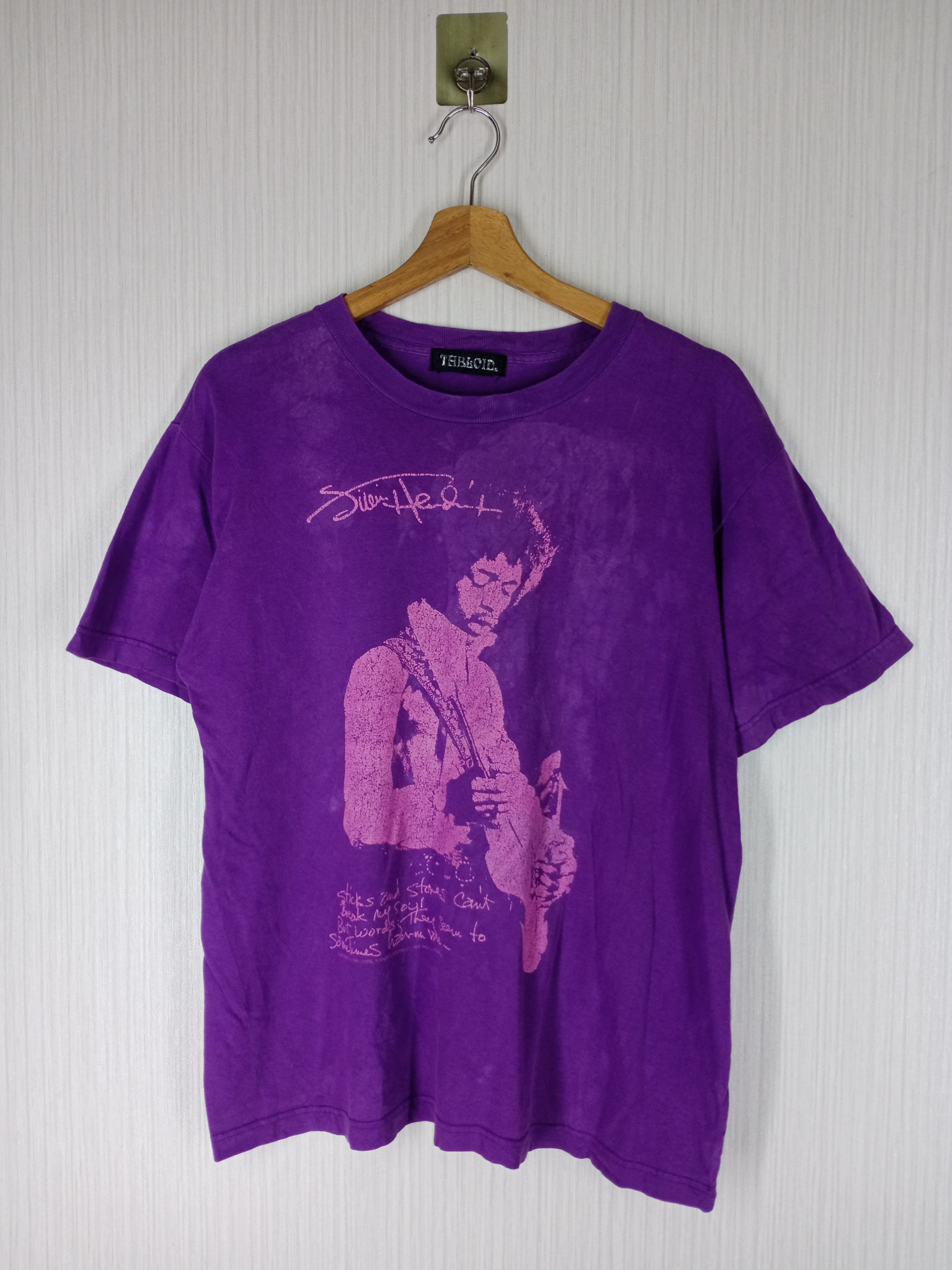 Jimi Hendrix Rare Vintage Jimi Hendrix Distressed Tshirt Size US M / EU 48-50 / 2 - 1 Thumbnail