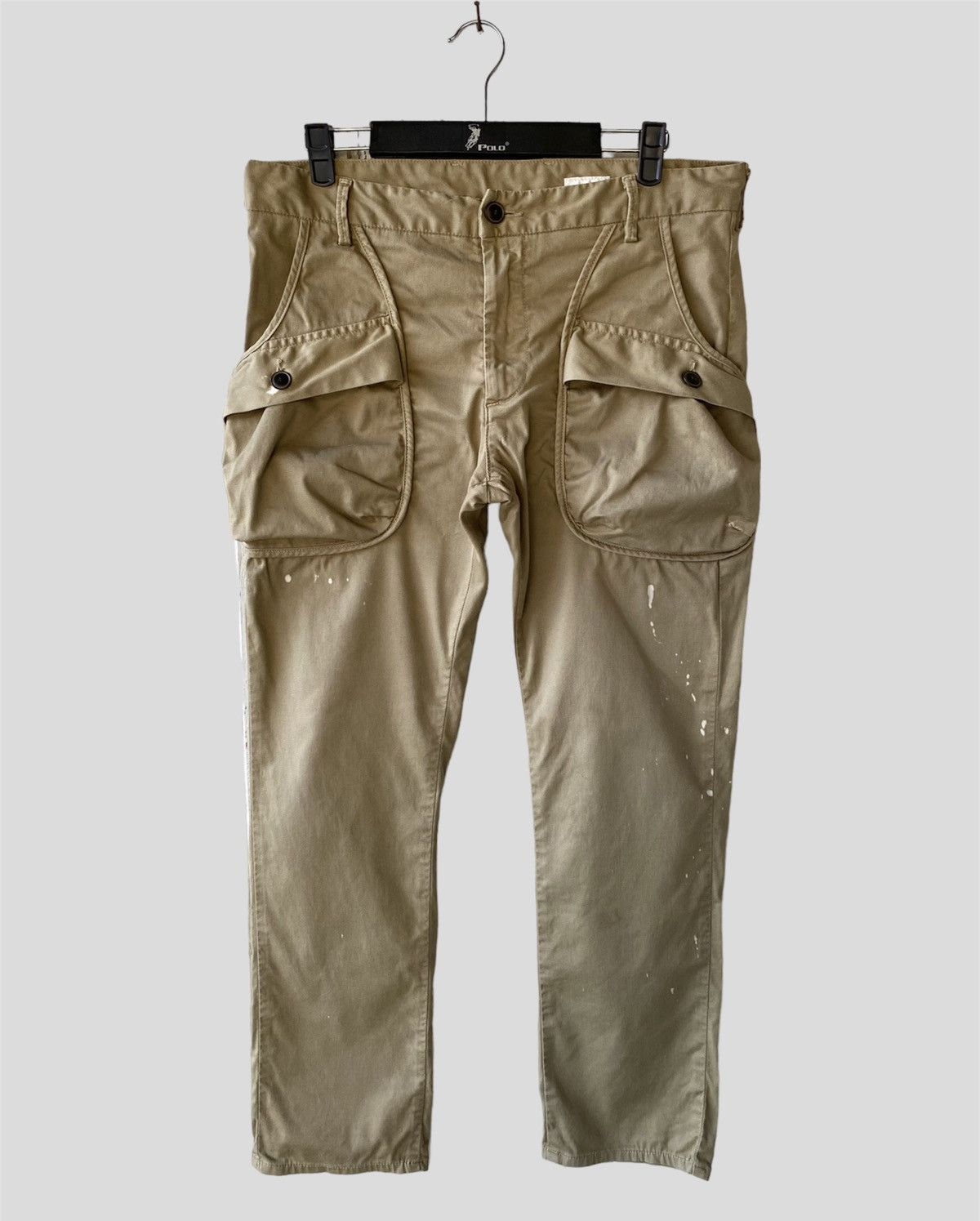 Japanese Brand × Vintage Vintage Kojima Simonocho Kurashiki Distressed Cargo Pants Size US 34 / EU 50 - 1 Thumbnail