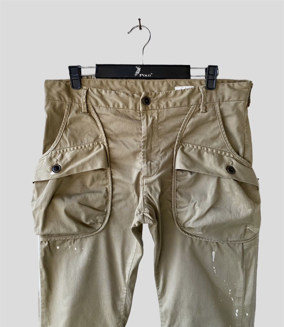 Japanese Brand × Vintage Vintage Kojima Simonocho Kurashiki Distressed Cargo Pants Size US 34 / EU 50 - 4 Thumbnail
