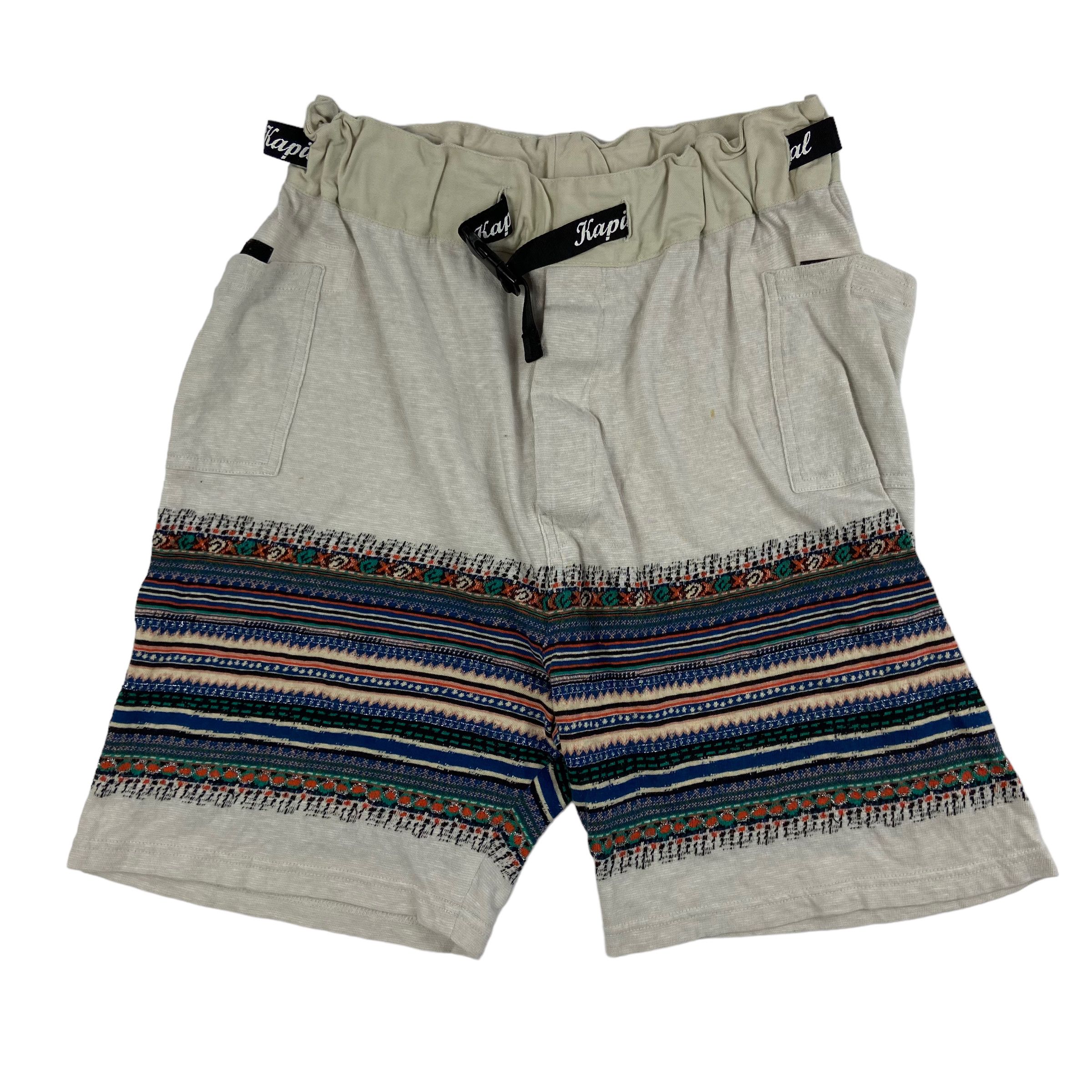 image of Kapital Striped Pattern Shorts (Size M), Men's (Size 30)