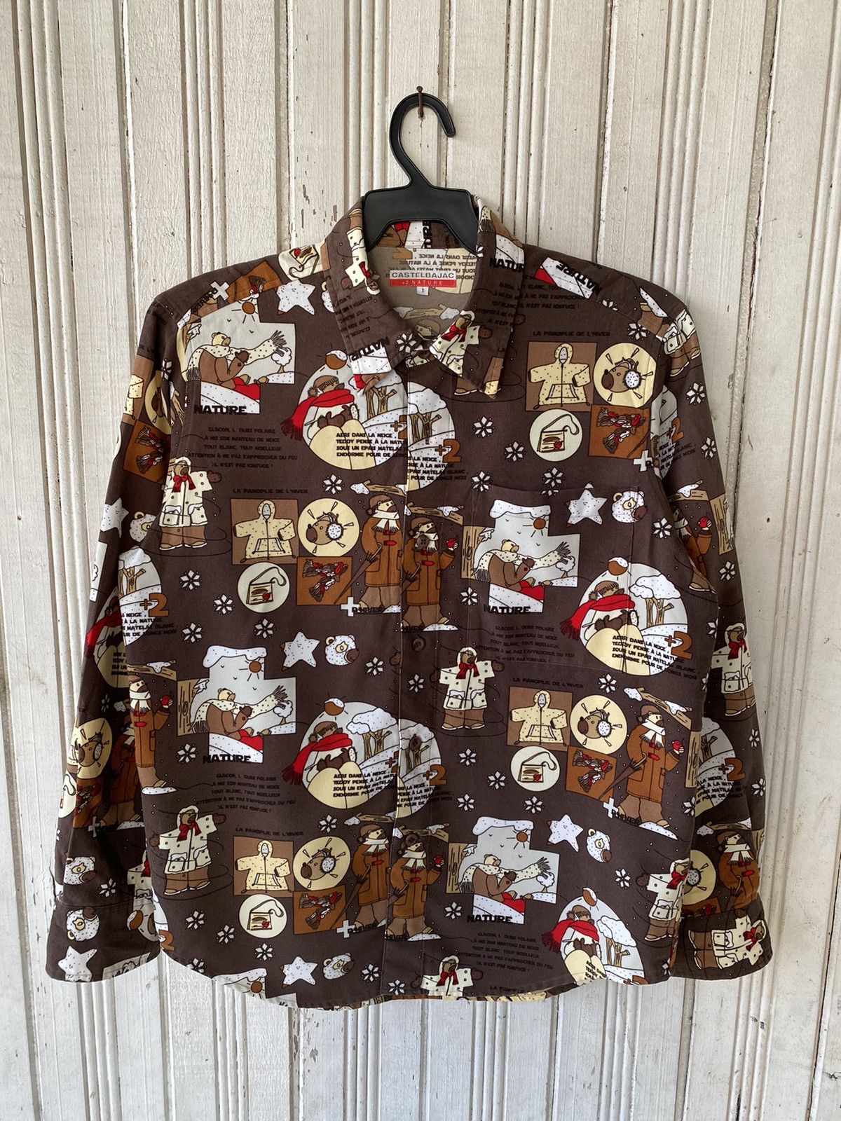 Jean Charles De Castelbajac Vintage Castelbajac Over Print Butoon Up Size US L / EU 52-54 / 3 - 1 Thumbnail
