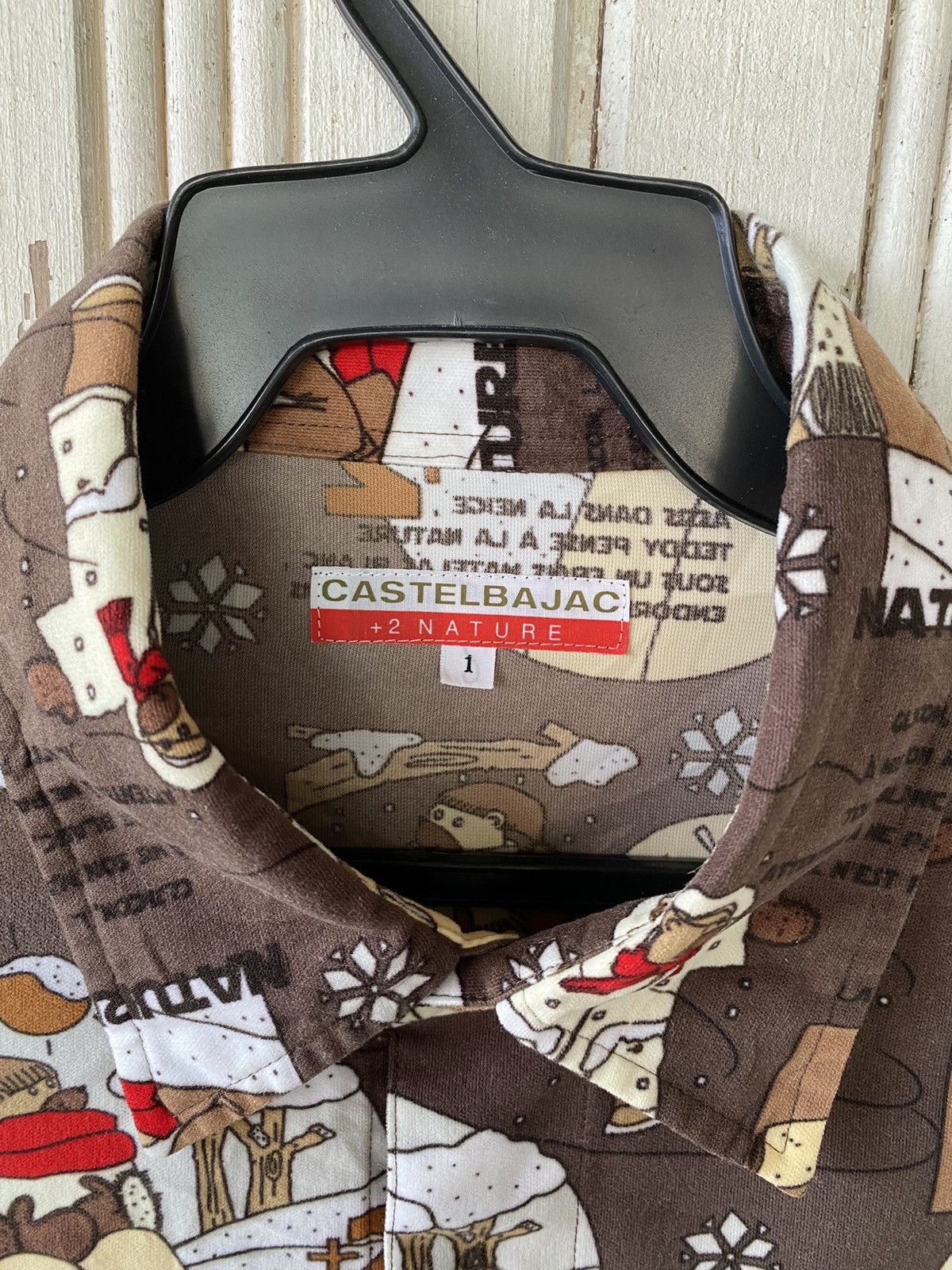 Jean Charles De Castelbajac Vintage Castelbajac Over Print Butoon Up Size US L / EU 52-54 / 3 - 6 Thumbnail