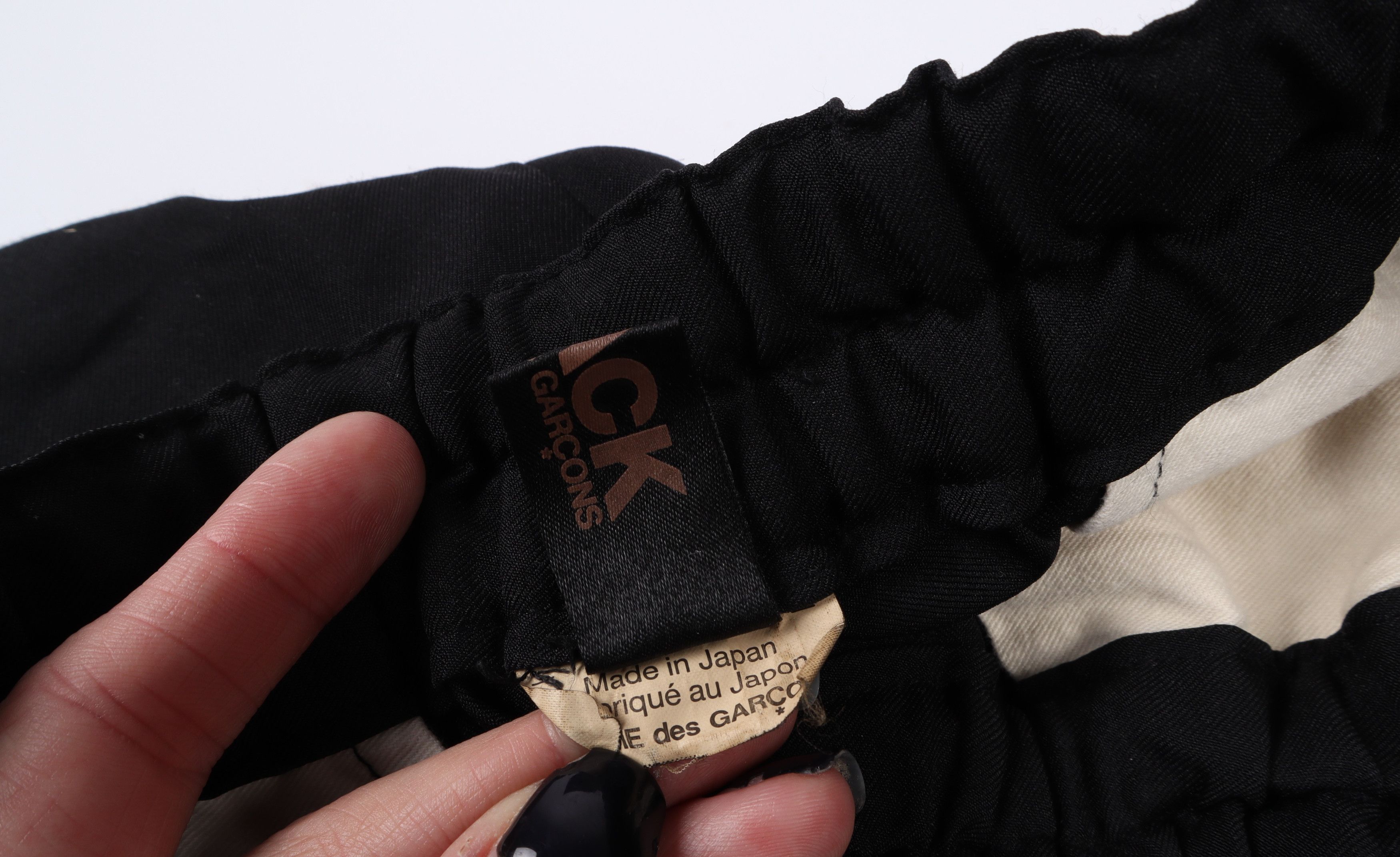 Comme des Garcons Comme des Garcons Black Straight Trousers Pants Size US 30 / EU 46 - 6 Thumbnail
