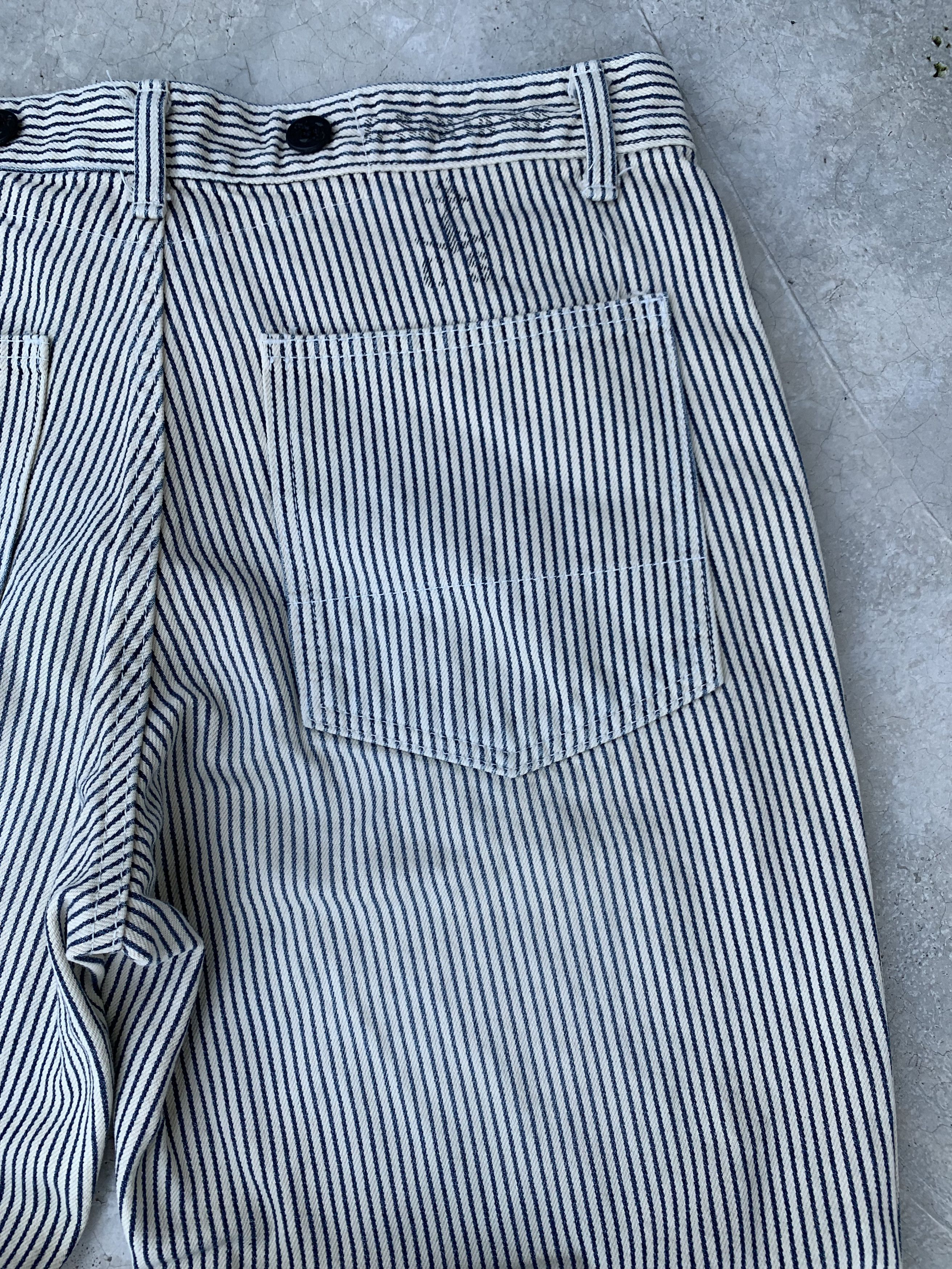 Japanese Brand Vintage Captain Santa Hickory Striped Pants Size US 32 / EU 48 - 13 Thumbnail