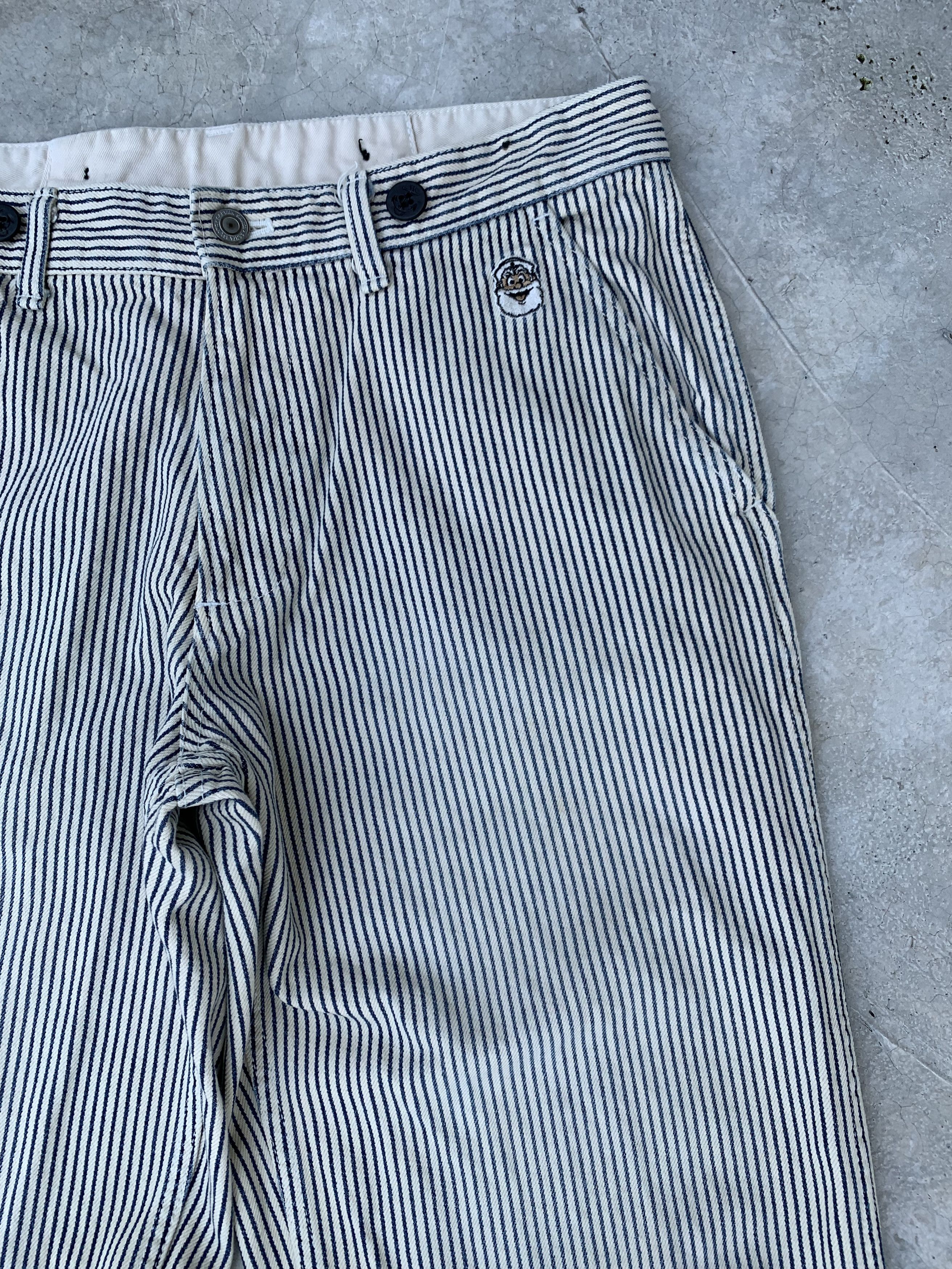 Japanese Brand Vintage Captain Santa Hickory Striped Pants Size US 32 / EU 48 - 3 Thumbnail