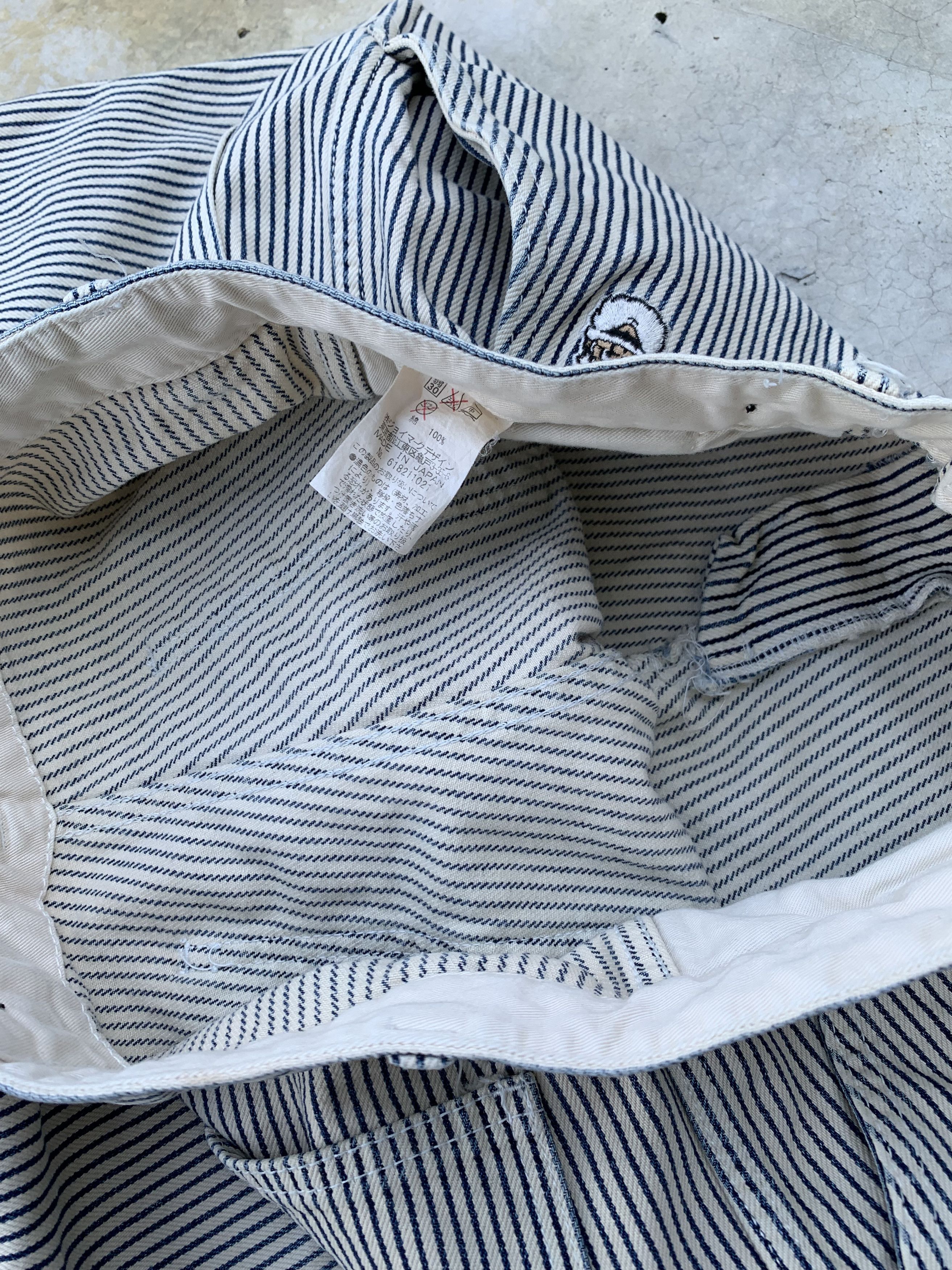 Japanese Brand Vintage Captain Santa Hickory Striped Pants Size US 32 / EU 48 - 19 Thumbnail