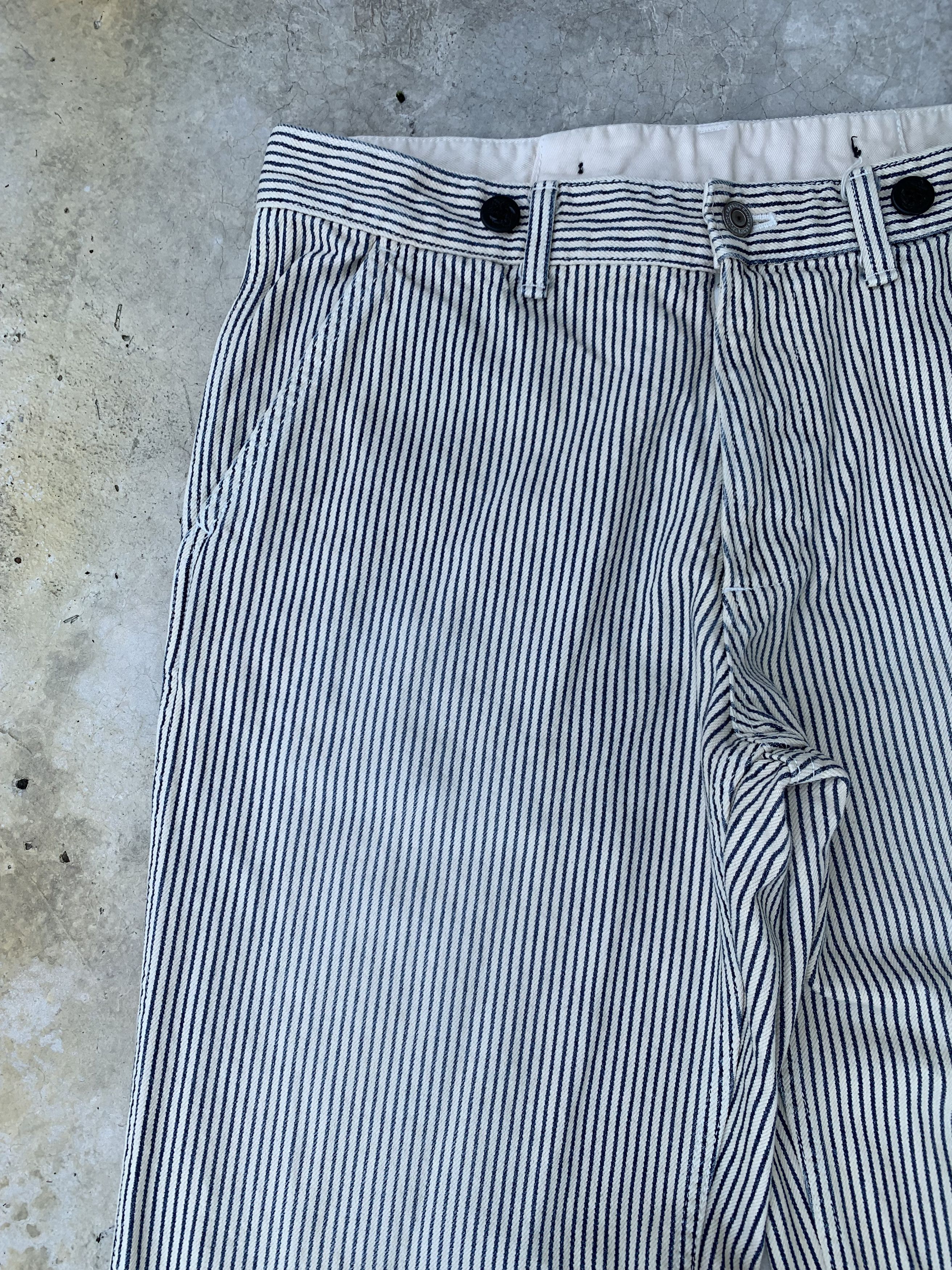 Japanese Brand Vintage Captain Santa Hickory Striped Pants Size US 32 / EU 48 - 4 Thumbnail