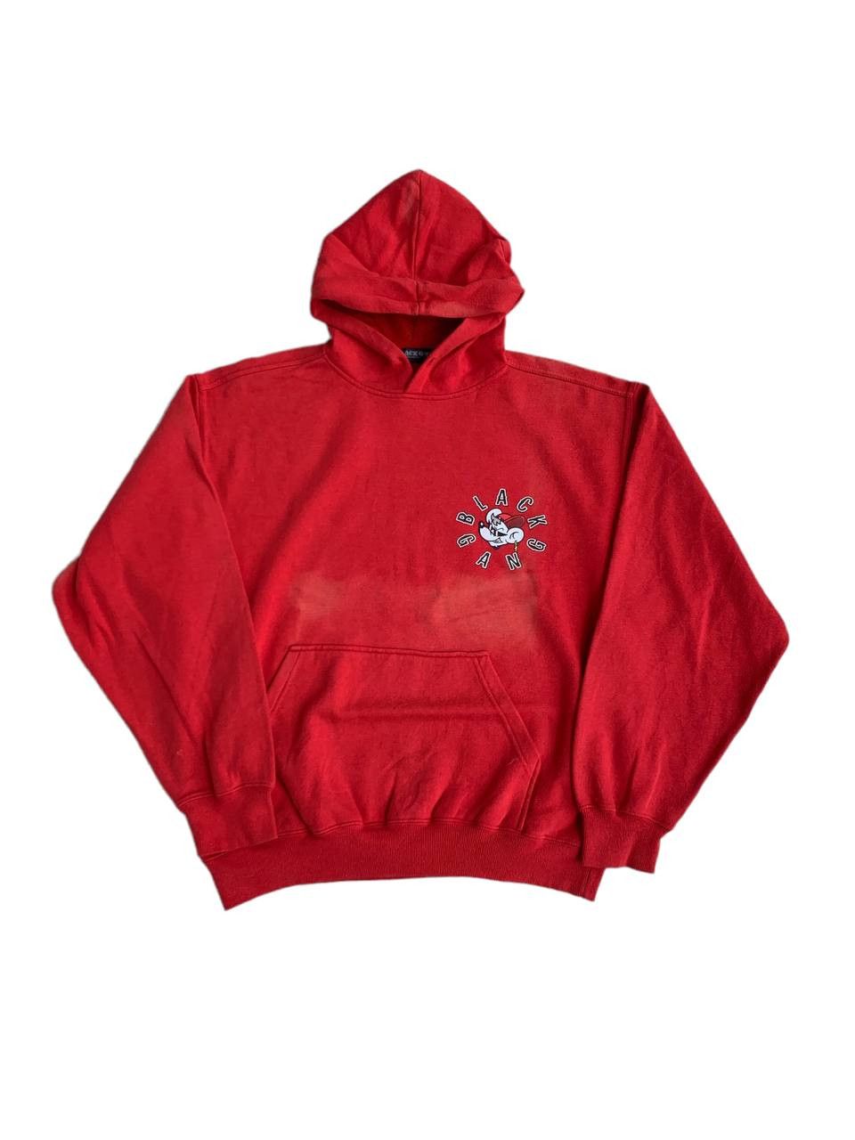 Japanese Brand Vintage Black Gang Rap Graphic Sun Bleached Hoodie Size US XL / EU 56 / 4 - 2 Thumbnail