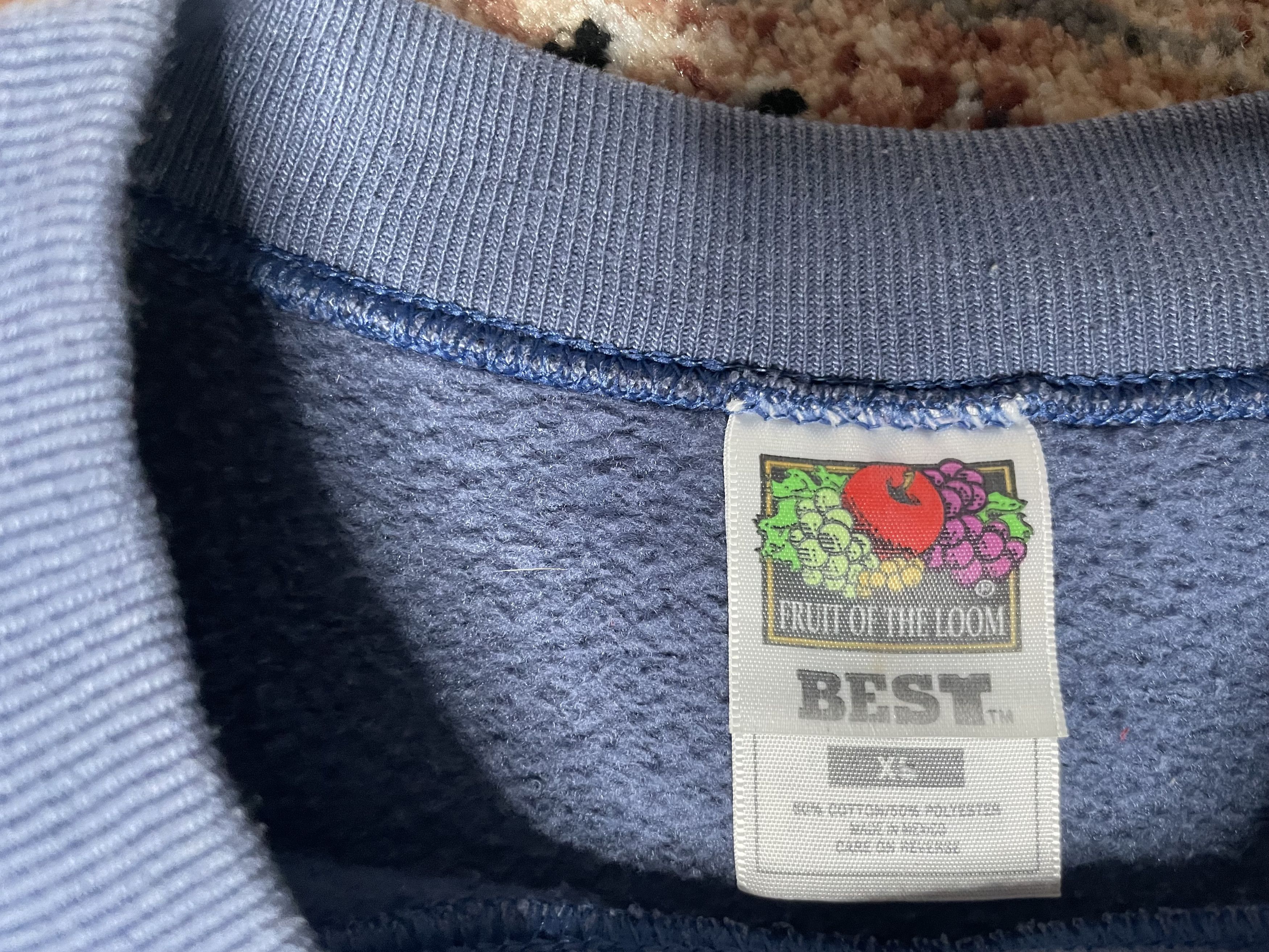 Fruit Of The Loom Fruit of the Loom - Grand Canyon Blue Crewneck Size US XL / EU 56 / 4 - 3 Thumbnail