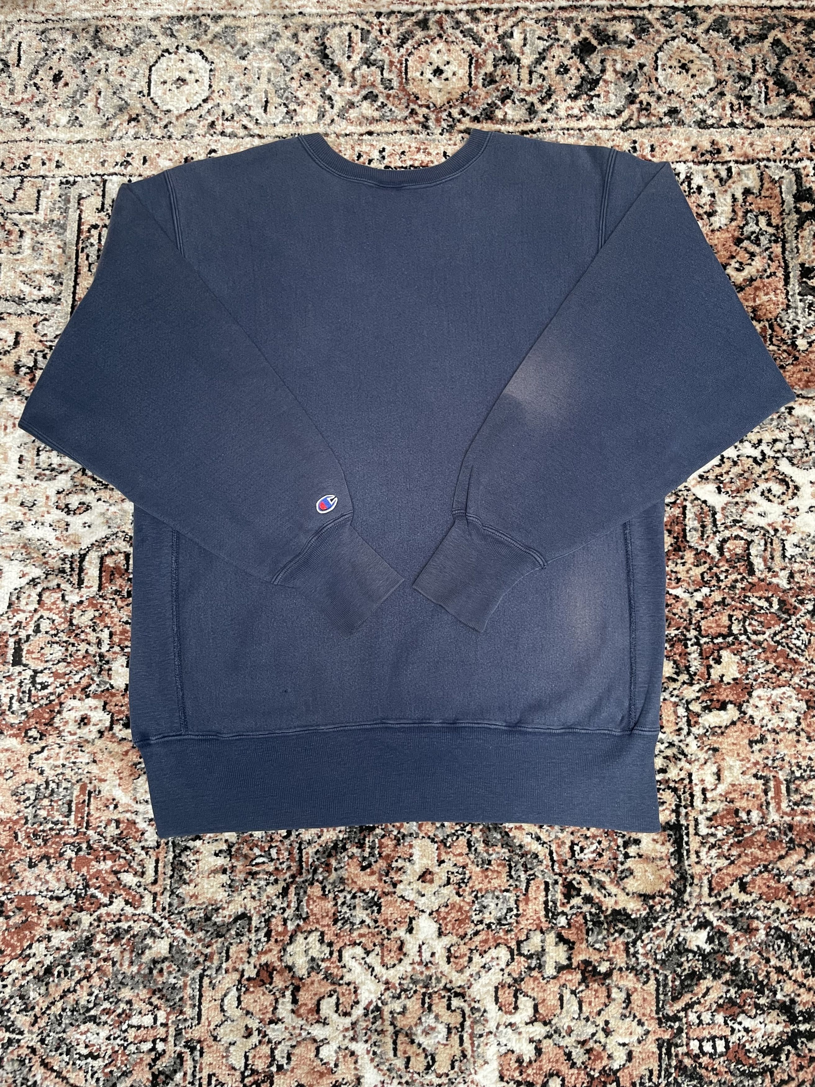 Champion Champion - Reverse Weave Navy Blue Crewneck Size US XL / EU 56 / 4 - 2 Thumbnail