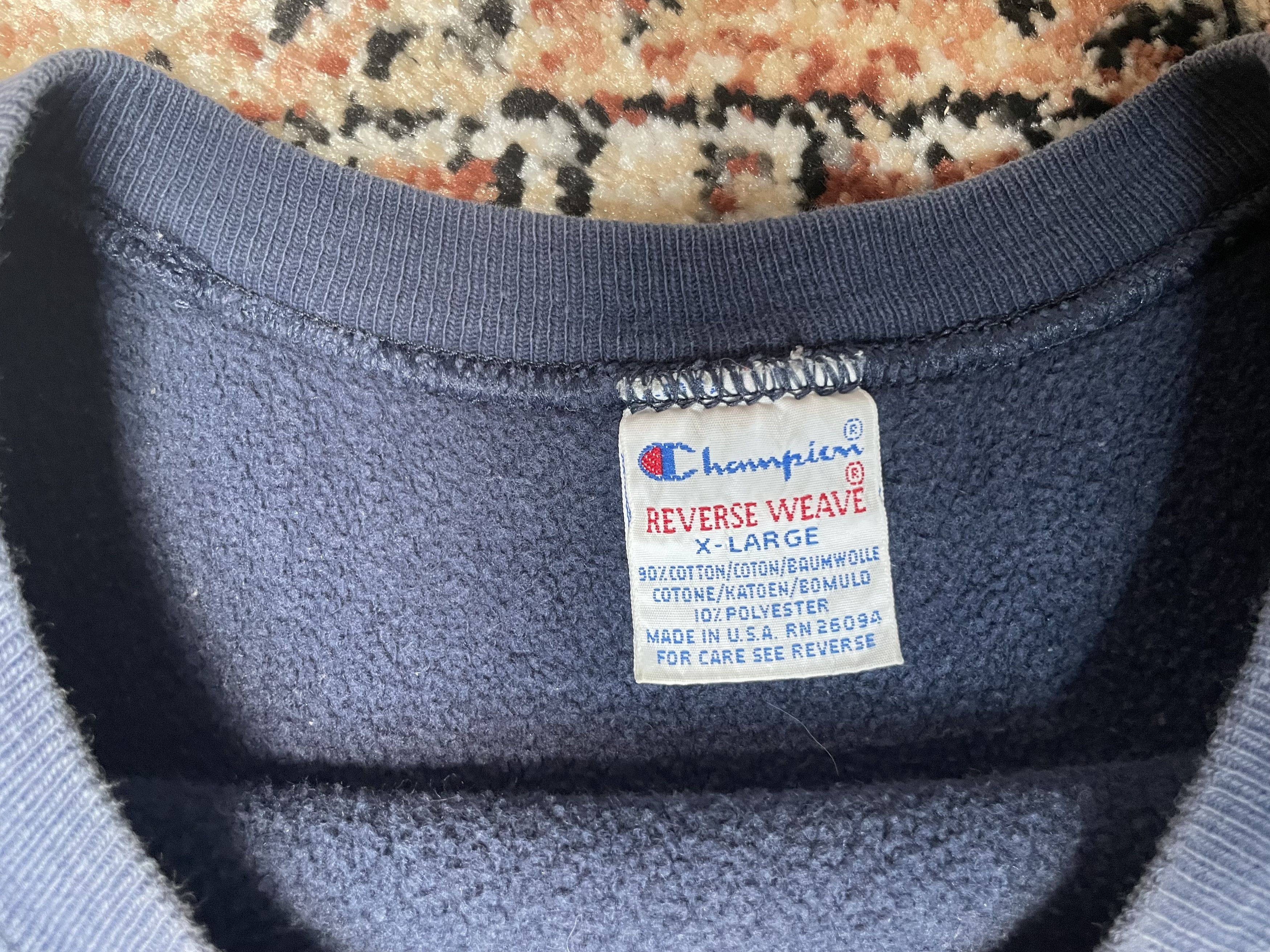 Champion Champion - Reverse Weave Navy Blue Crewneck Size US XL / EU 56 / 4 - 4 Thumbnail