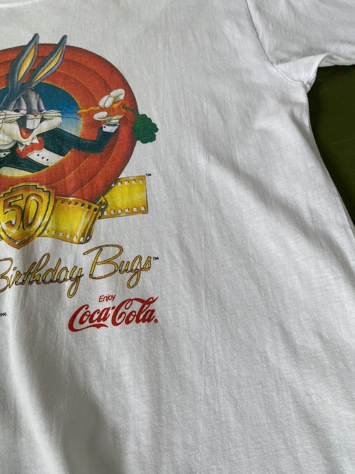 Vintage Vintage Warner Bros Coca Cola Distressed Tees Size US S / EU 44-46 / 1 - 4 Thumbnail