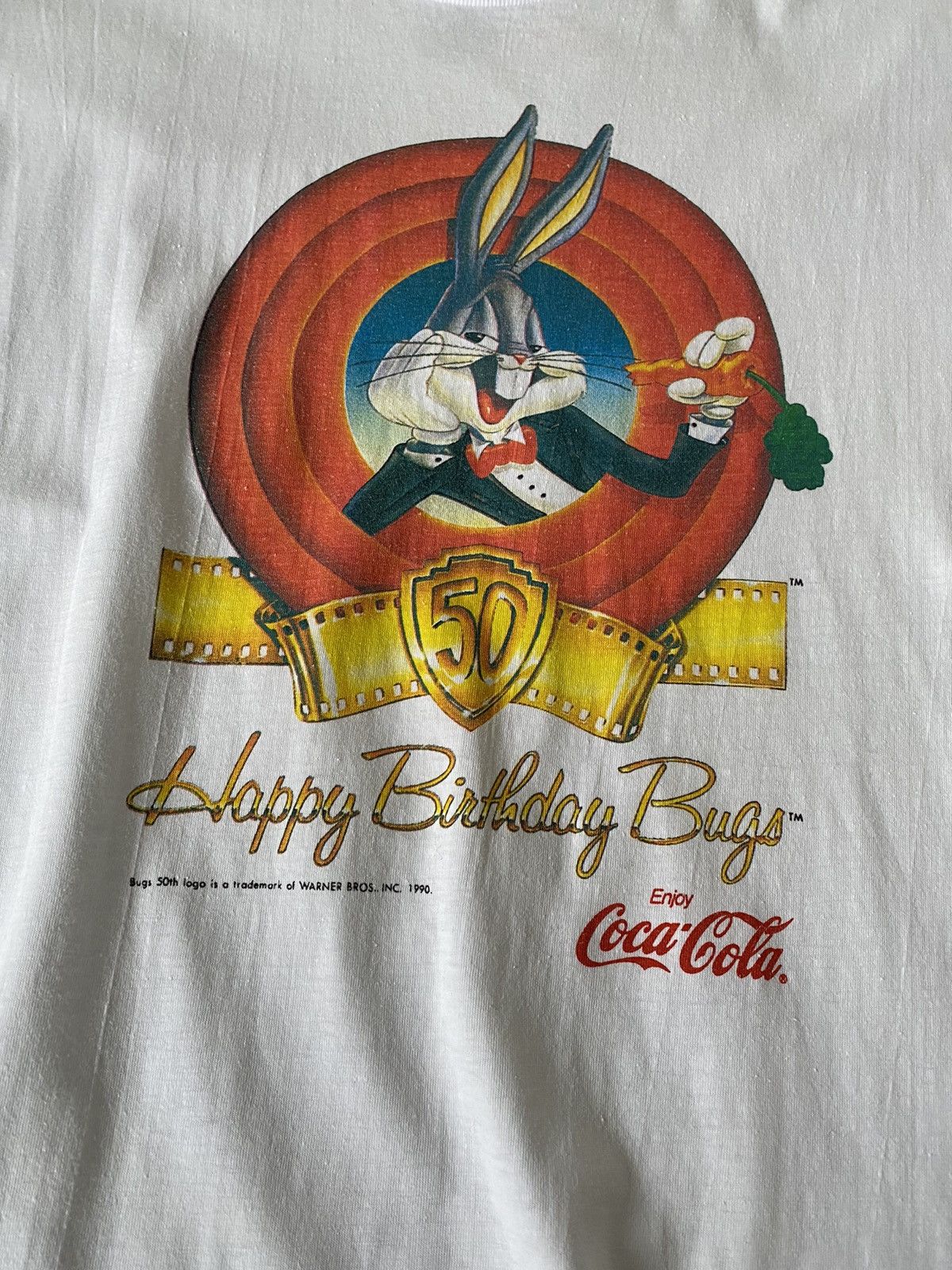 Vintage Vintage Warner Bros Coca Cola Distressed Tees Size US S / EU 44-46 / 1 - 3 Thumbnail