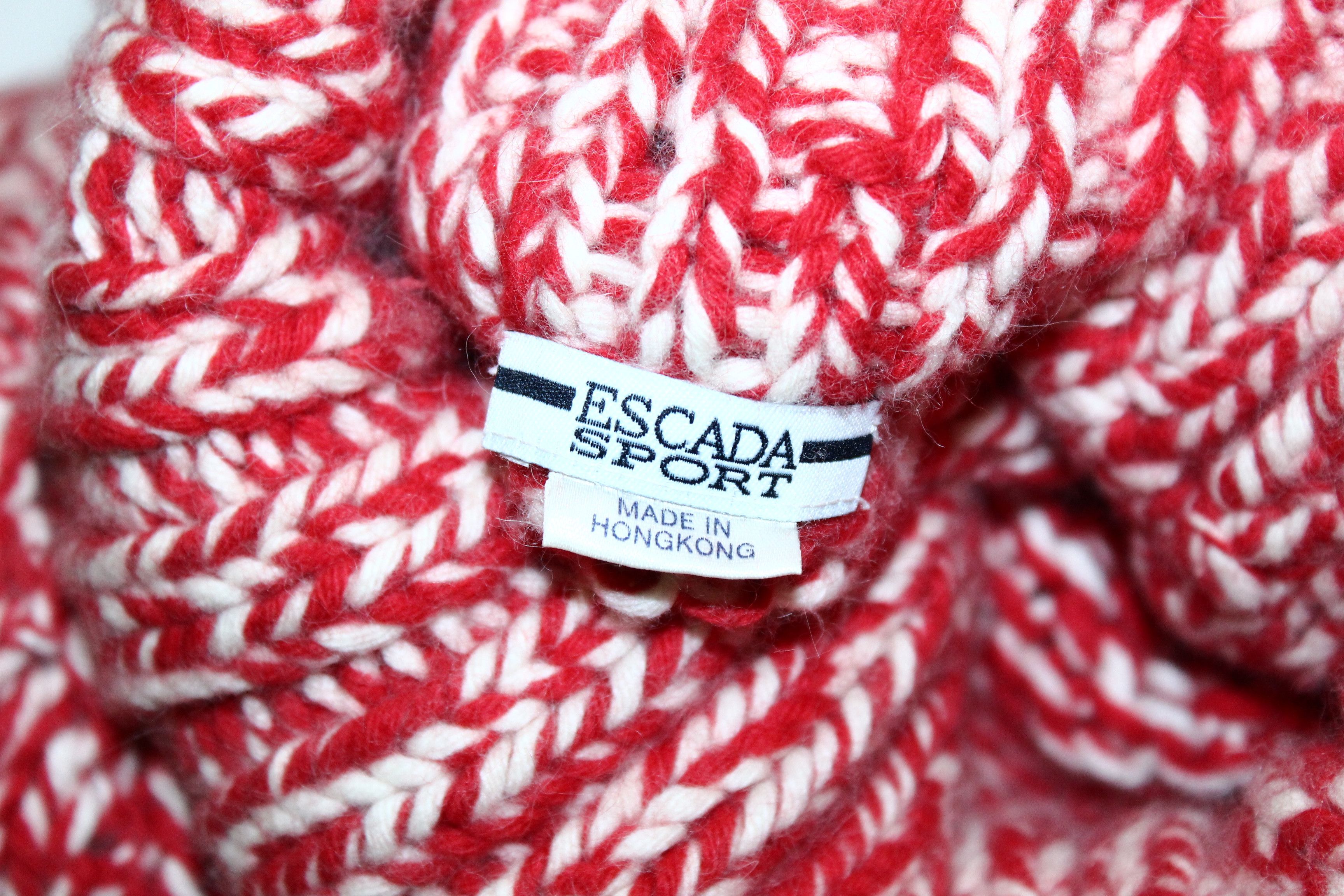 Escada Sport Escada Sport Turtleneck Cable Knit Angora Blend Sweater Size US M / EU 48-50 / 2 - 2 Thumbnail