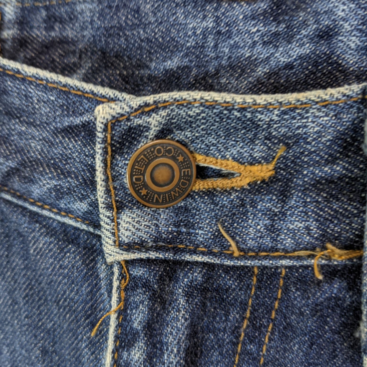 Edwin 90's EDWIN Japan Denim Jeans Pant Boot Cut Size 29" - 6 Thumbnail