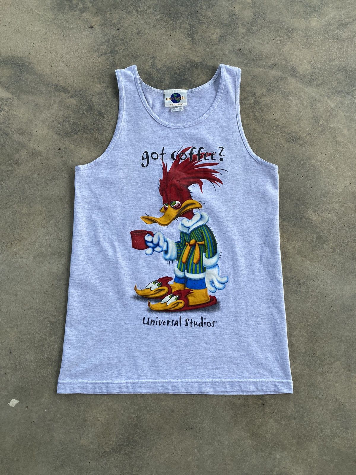 Vintage Vintage Woody Woodpecker Got Coffee Tank Top Size US S / EU 44-46 / 1 - 1 Thumbnail