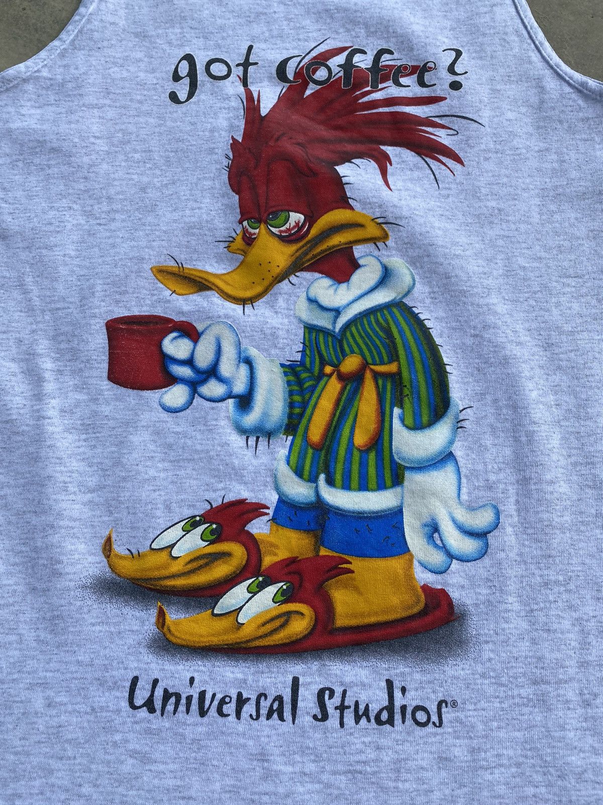Vintage Vintage Woody Woodpecker Got Coffee Tank Top Size US S / EU 44-46 / 1 - 3 Thumbnail